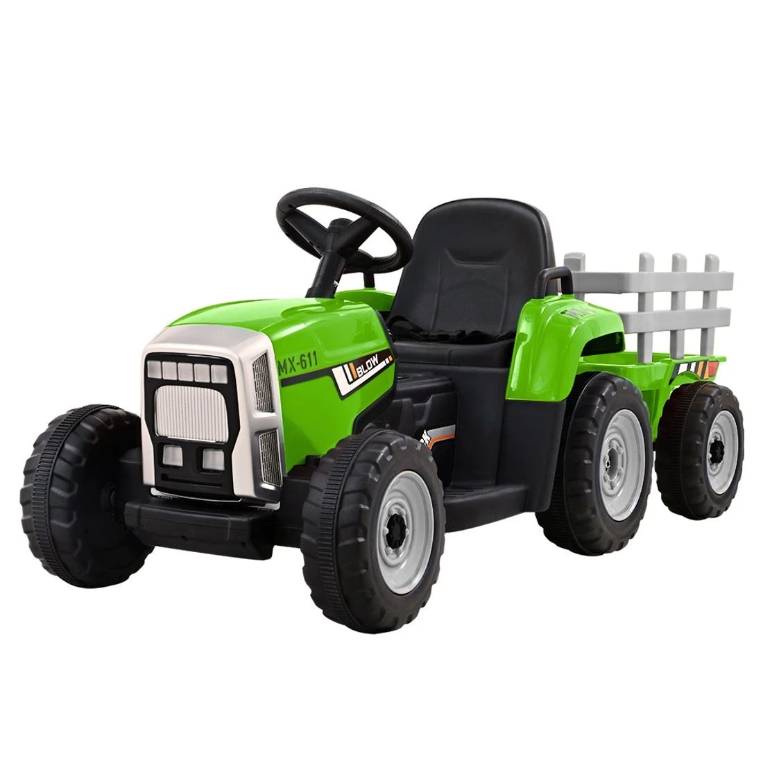 1 Rigo Kids Electric Ride On Car Tractor Toy Cars 12V - Green, 1 of 4