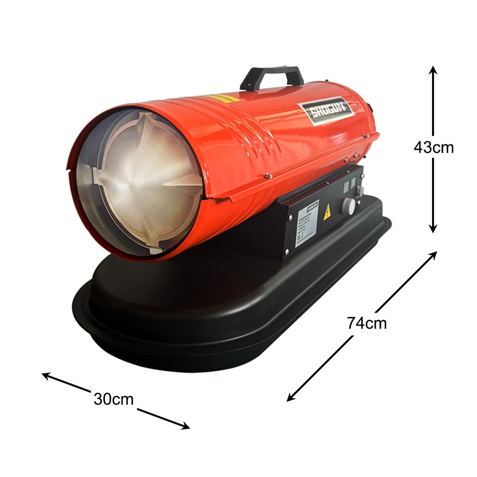 1 Shogun Industrial Fan Heater Diesel Kerosene Portable Space Warm Forced Hot Air Blower 28KW for Workshop Warehouse Shed, 1 of 5
