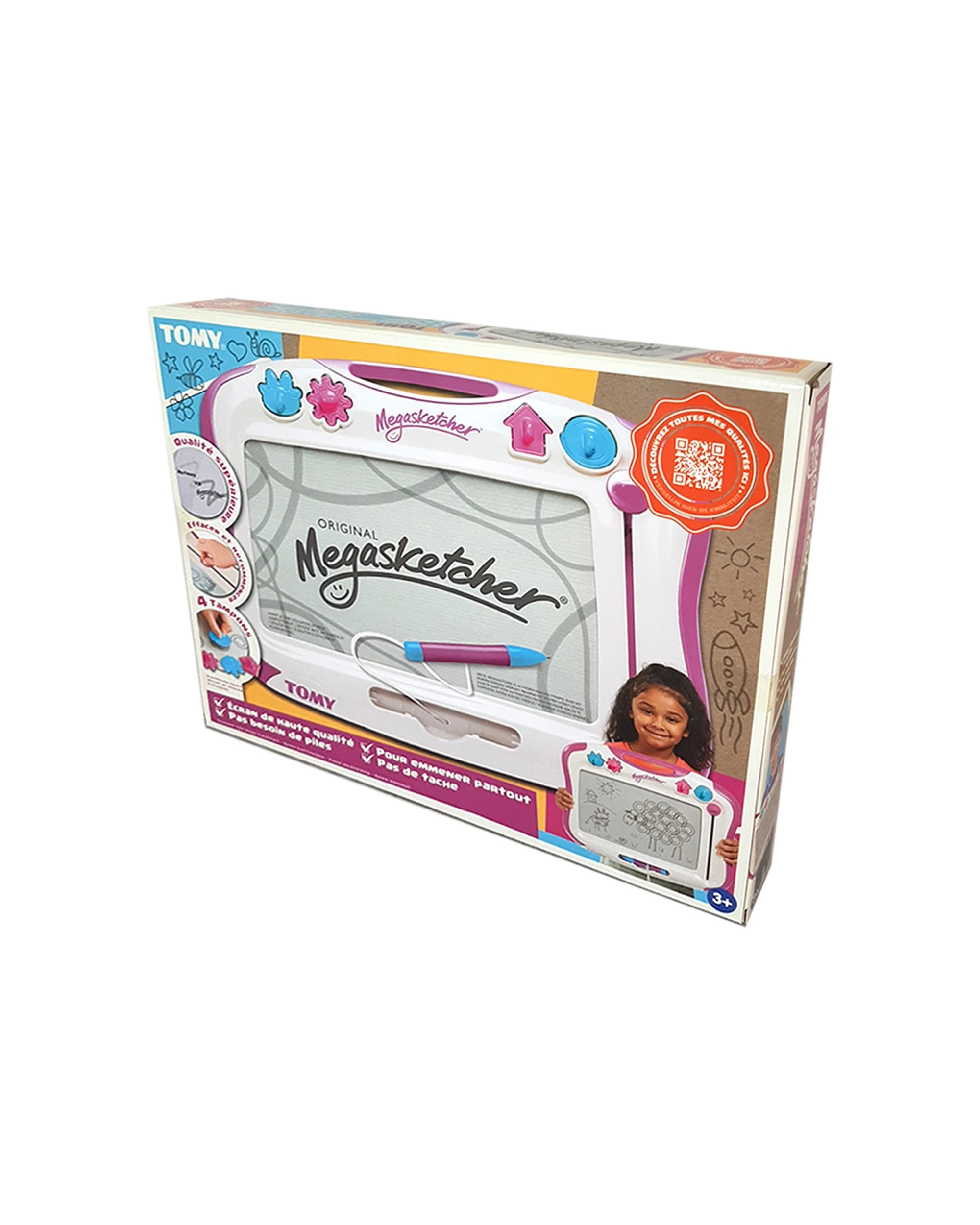 1 Tomy The Original Megasketcher Erasable Drawing/sketching Board Kids Toy 3y+ - Multi, 1 of 2
