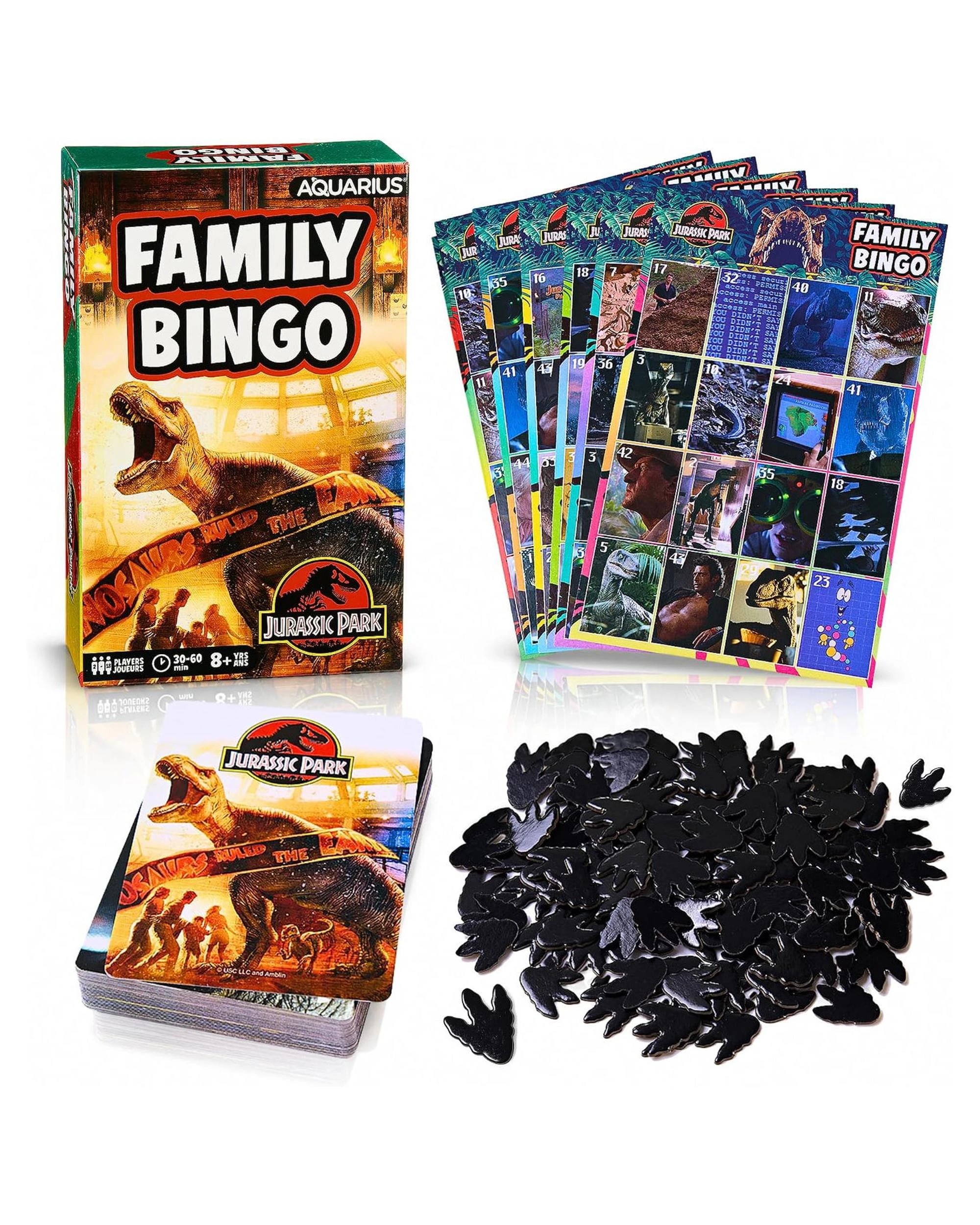 2 Aquarius Jurassic Park Family Bingo, 2 of 2