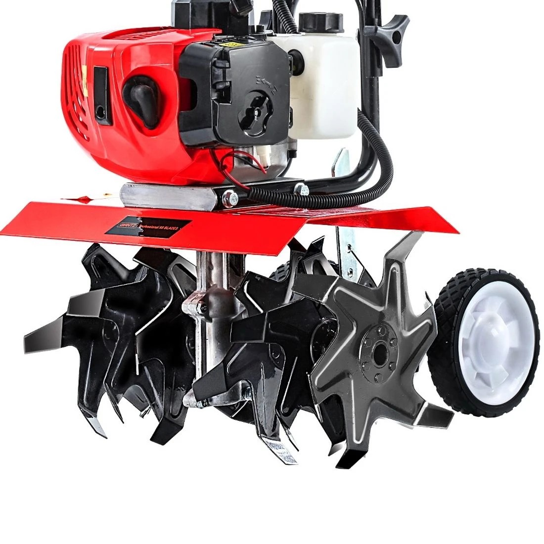 3 Giantz 65CC Tiller Rototiller Garden Cultivator 6 Blades Soil Power Rotary Hoe - Multi, 3 of 7