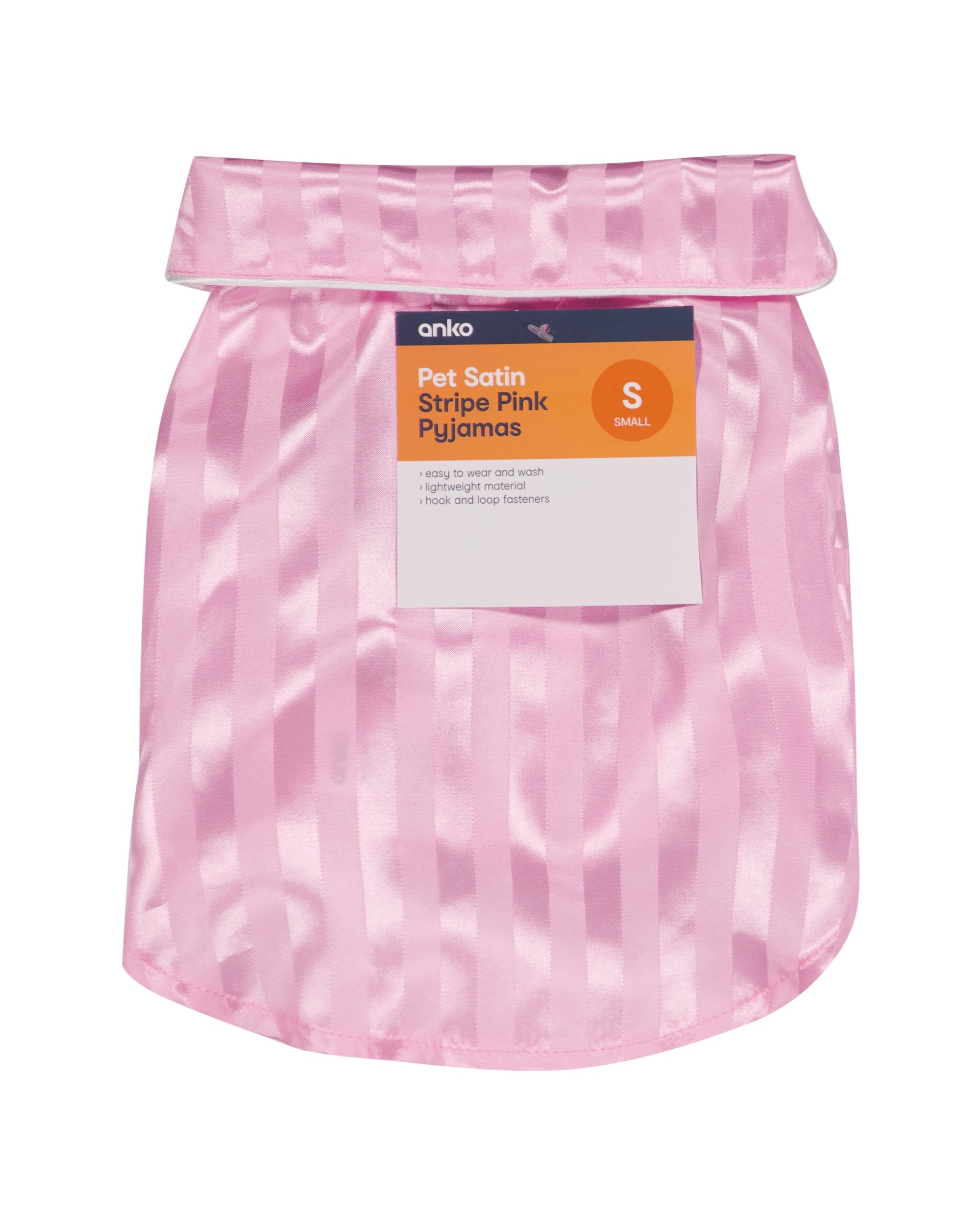 9 Pet Satin Stripe Pyjamas - Small, Pink, 9 of 9