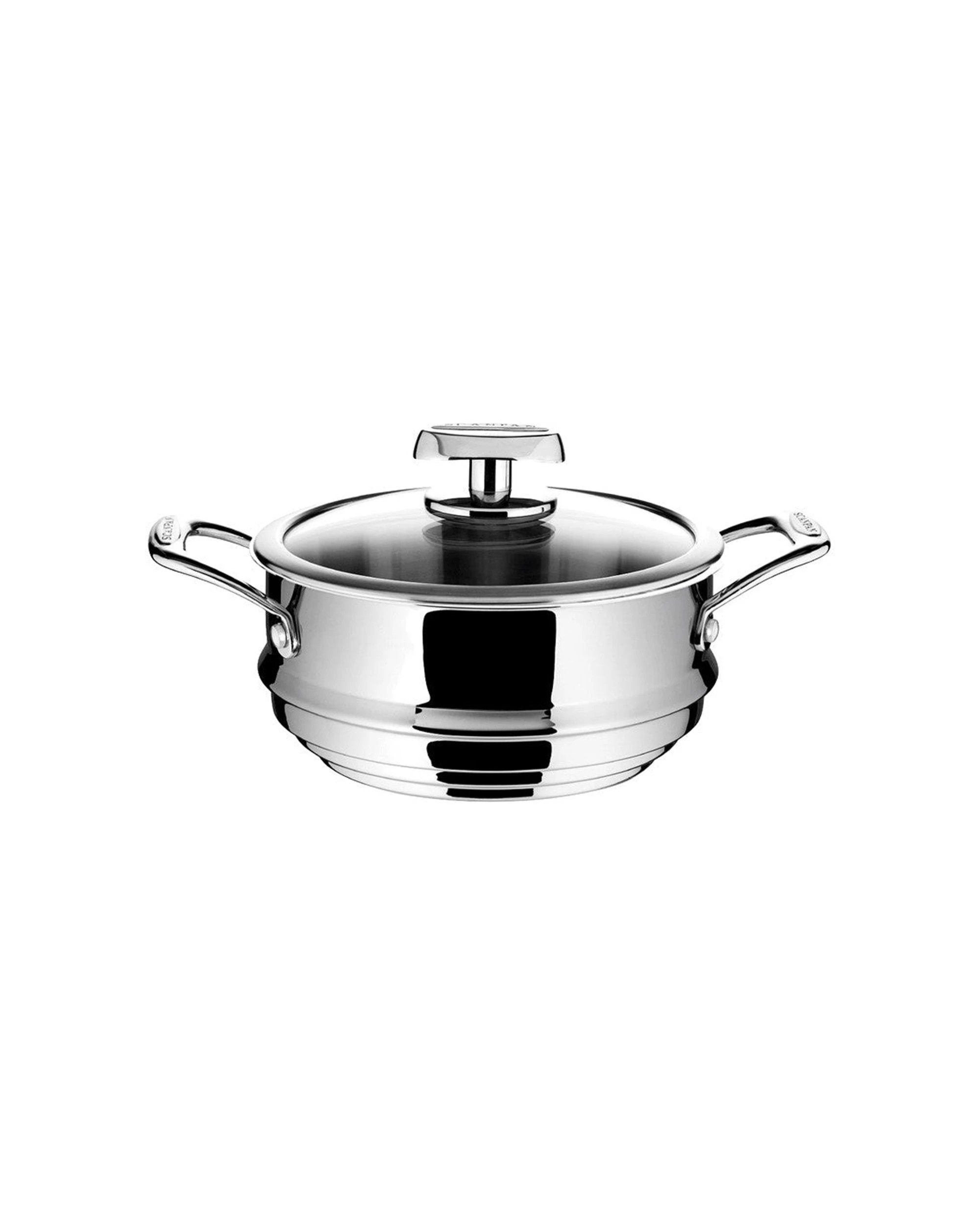 1 Scanpan Axis Covered Multi Steamer Insert Stainless Steel Fits 16 18 20cm - Silver, 1 of 2