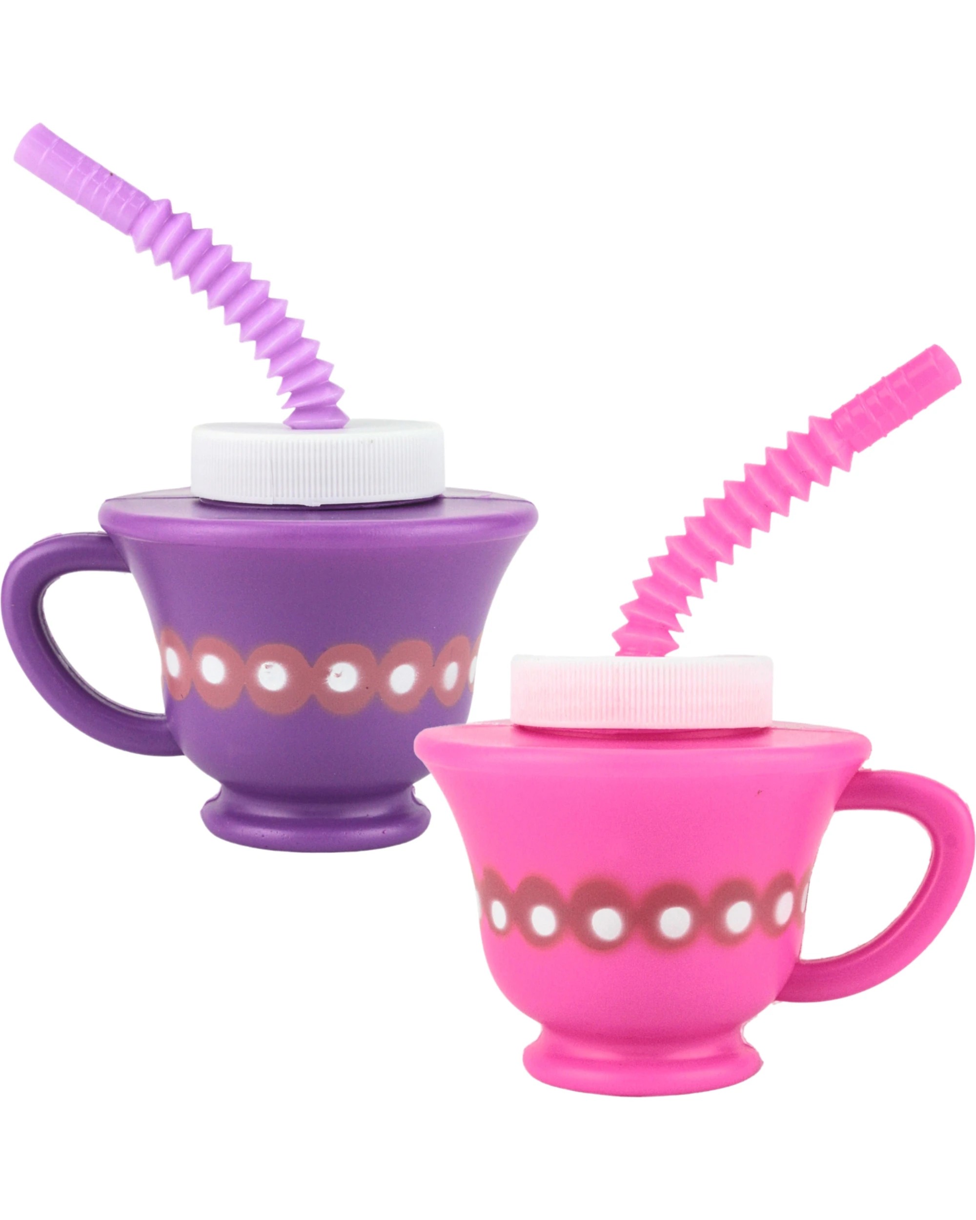 Fun Express Tea Party Novelty Cup with Straw - Assorted - Kmart