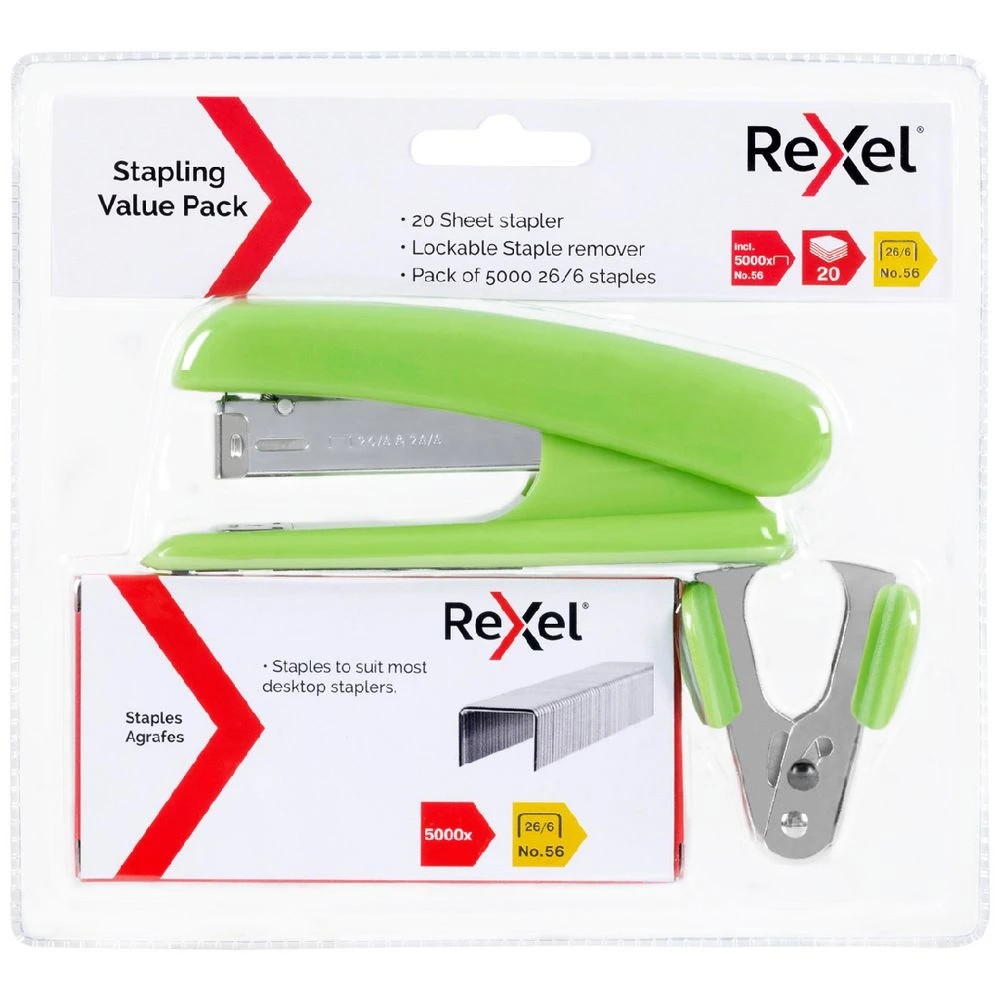 2 Rexel Stapler Value Pack Lime, 2 of 8