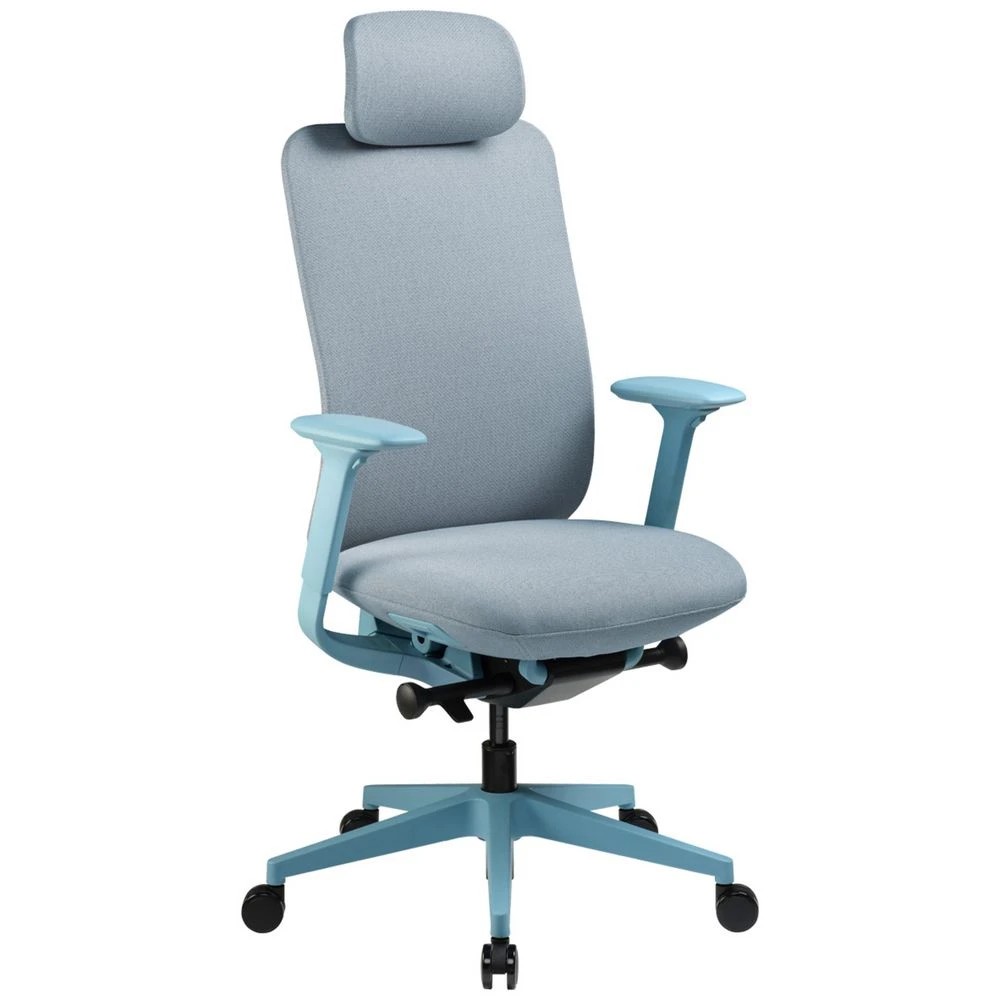 1 Pago Electra Office Chair with Headrest Blue Ergonomic Chairs and Desk Chairs, 1 of 10