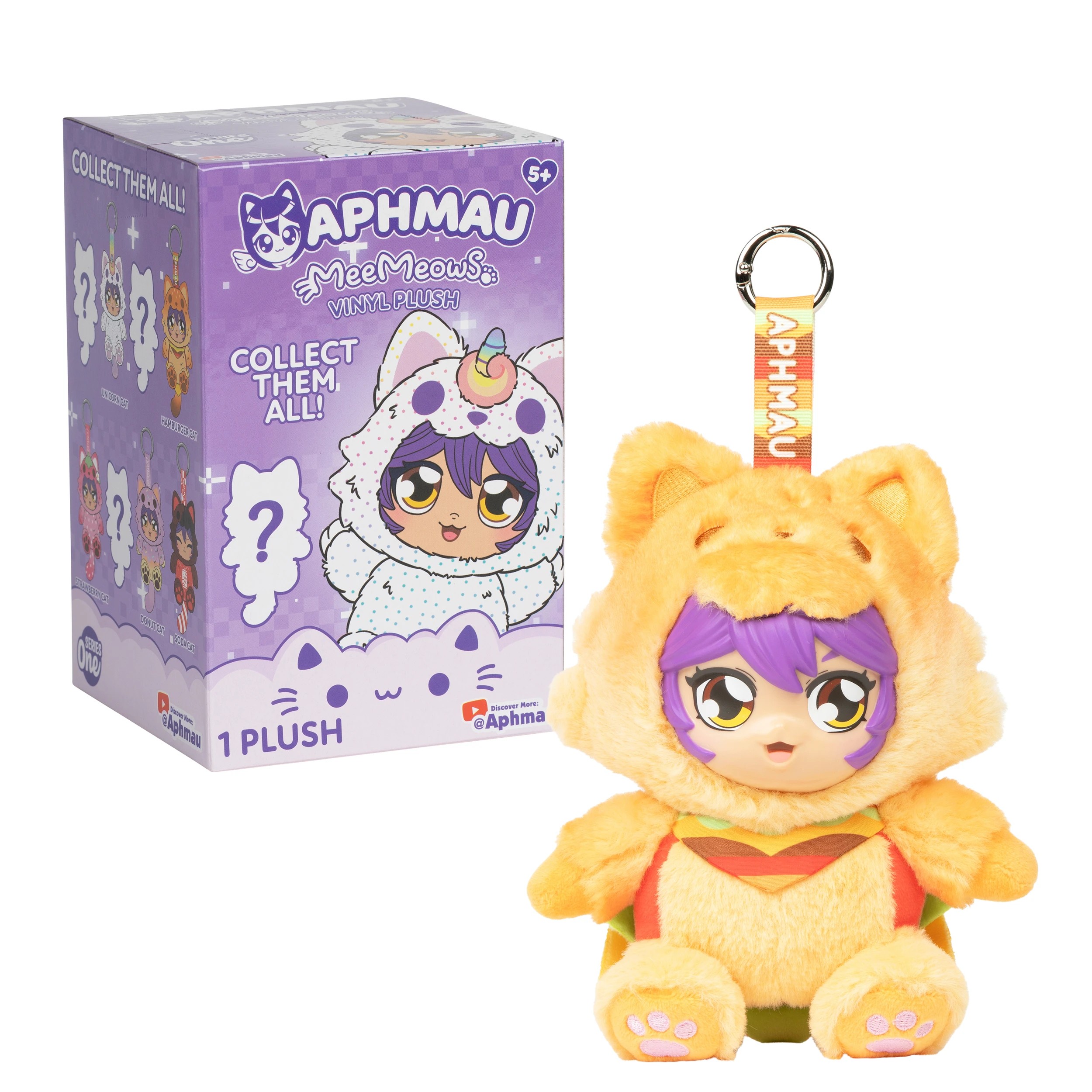 5 Aphmau MeeMeows Vinyl Plush Key Chain - Assorted, 5 of 7