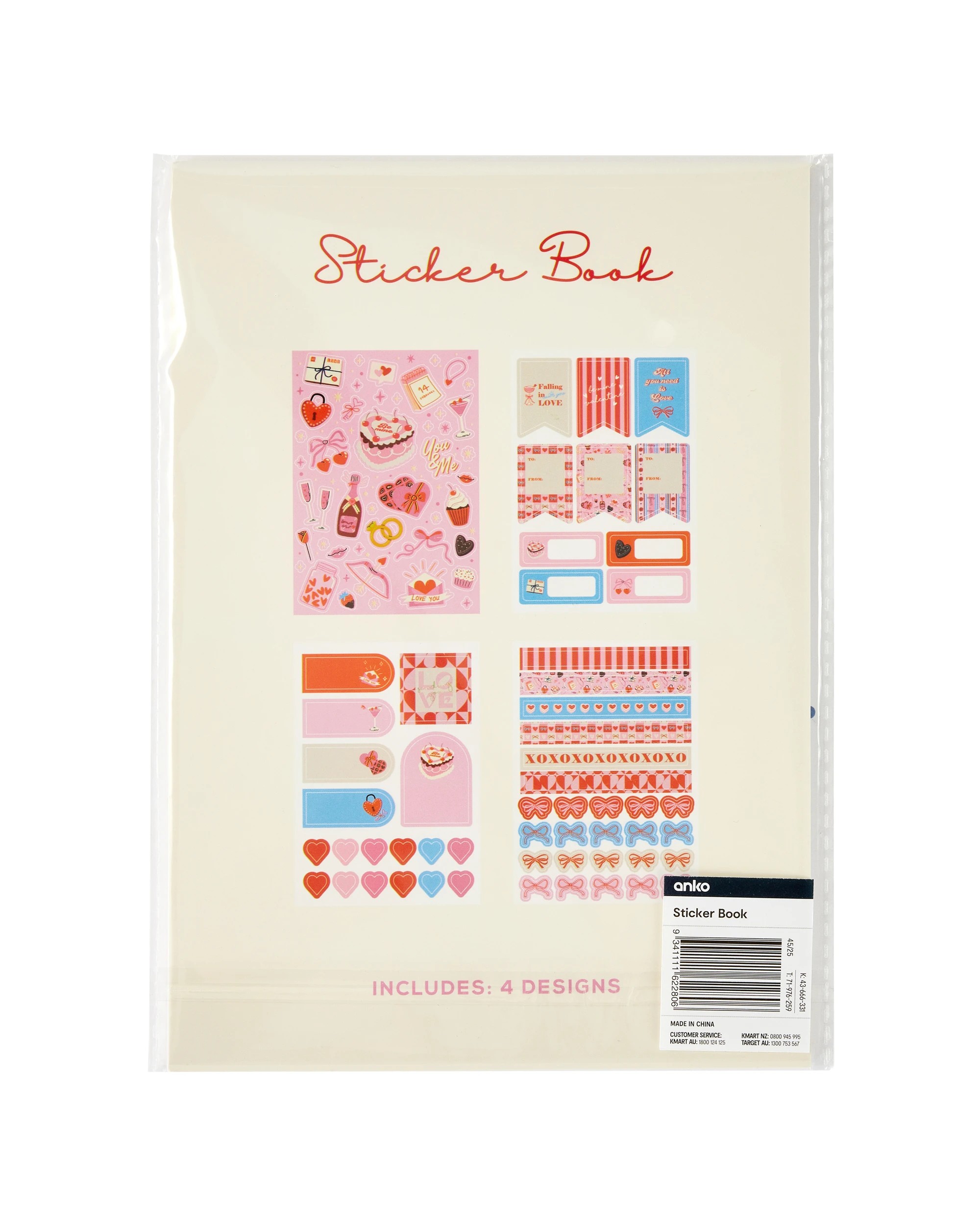 6 Valentine's Day Sticker Book - 12 Sheets, 6 of 6