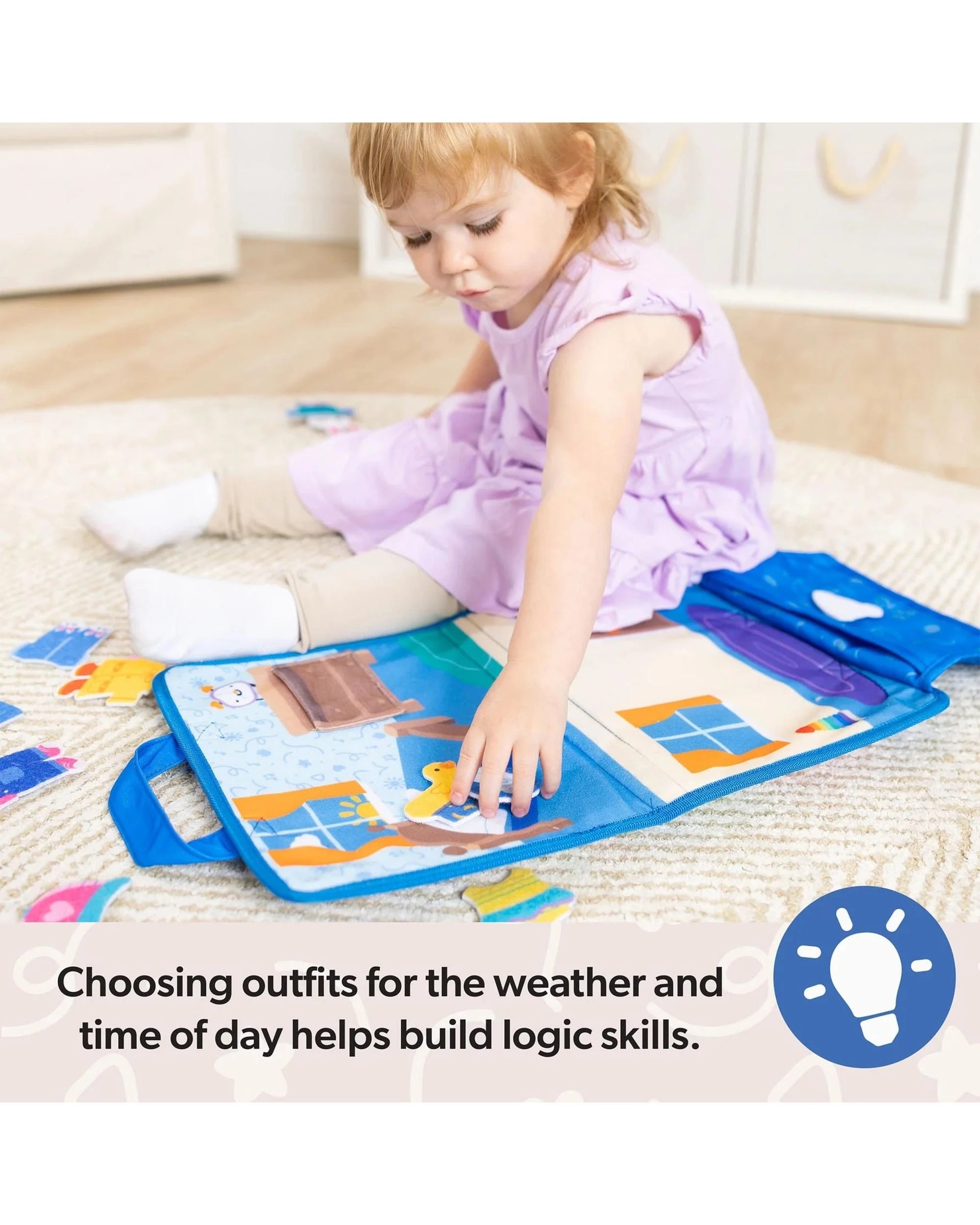 7 Melissa and Doug Ms Rachel Ms Rachel What To Wear Felt Activity Board, 7 of 9