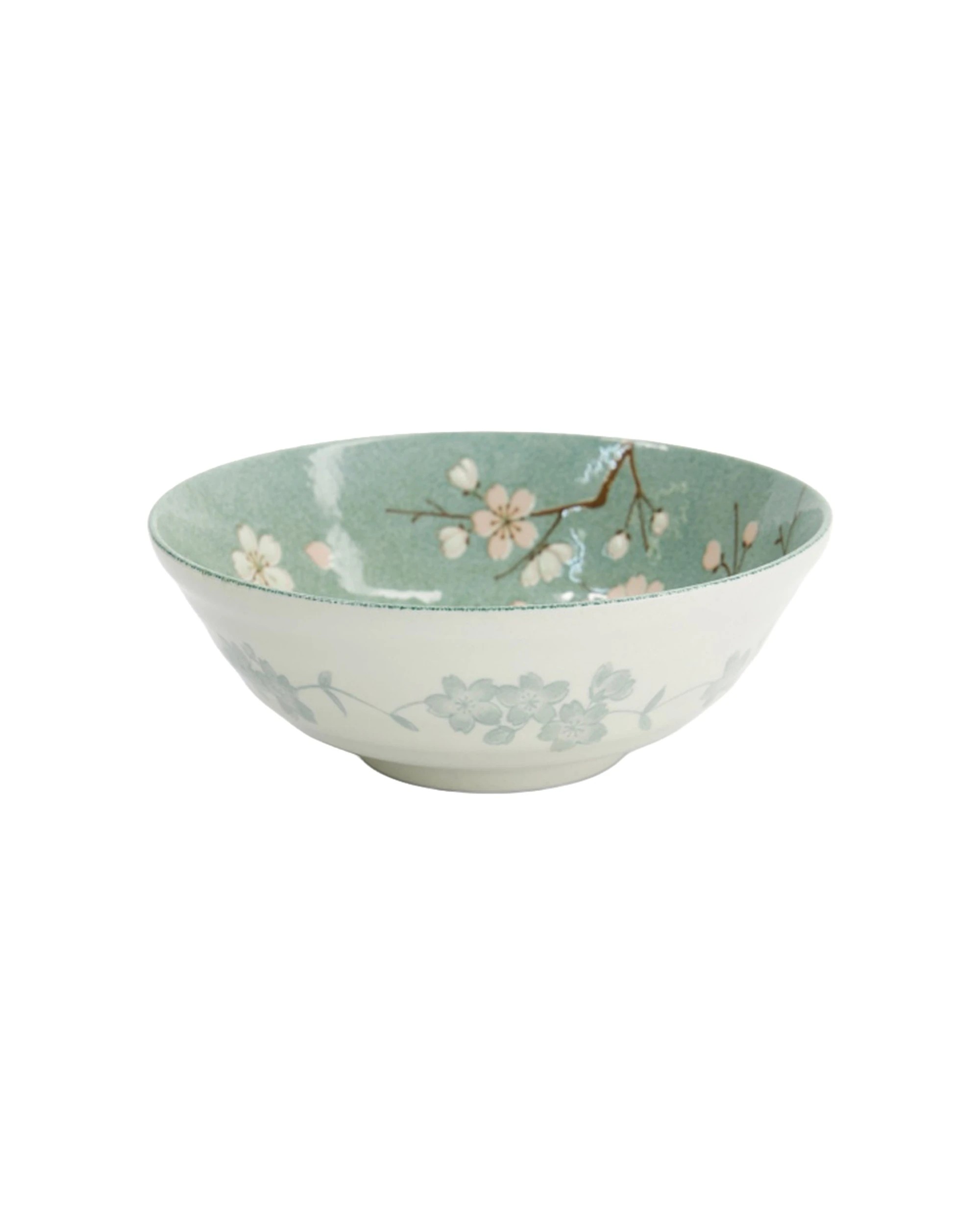 1 Tokyo Design Studio Fujisakura Ramen Bowl Stylish Design 21x7.5cm - Green, 1 of 1
