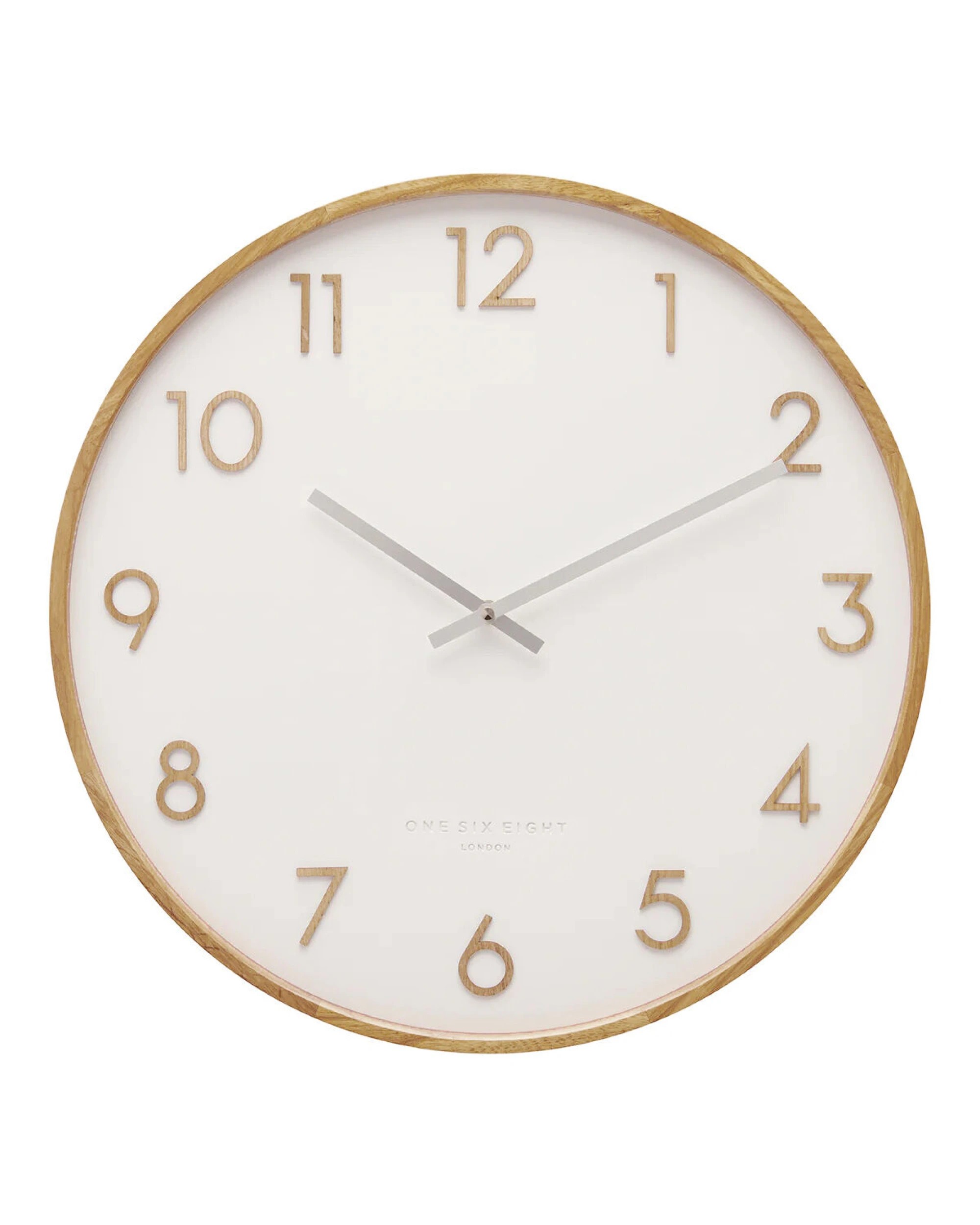 1 One Six Eight London Scarlett Silent Wall Clock - 35cm - White, 1 of 7