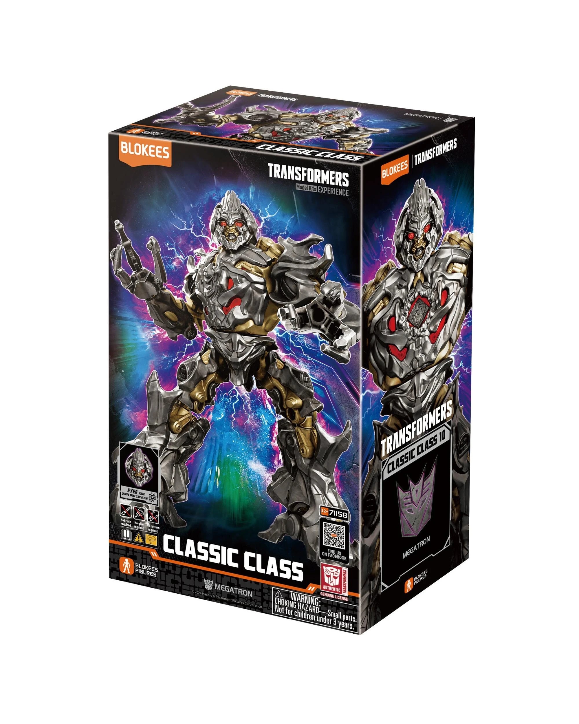 1 Blokees Transformers Classic Class 10 Movie 1 Megatron Model Kit, 1 of 9