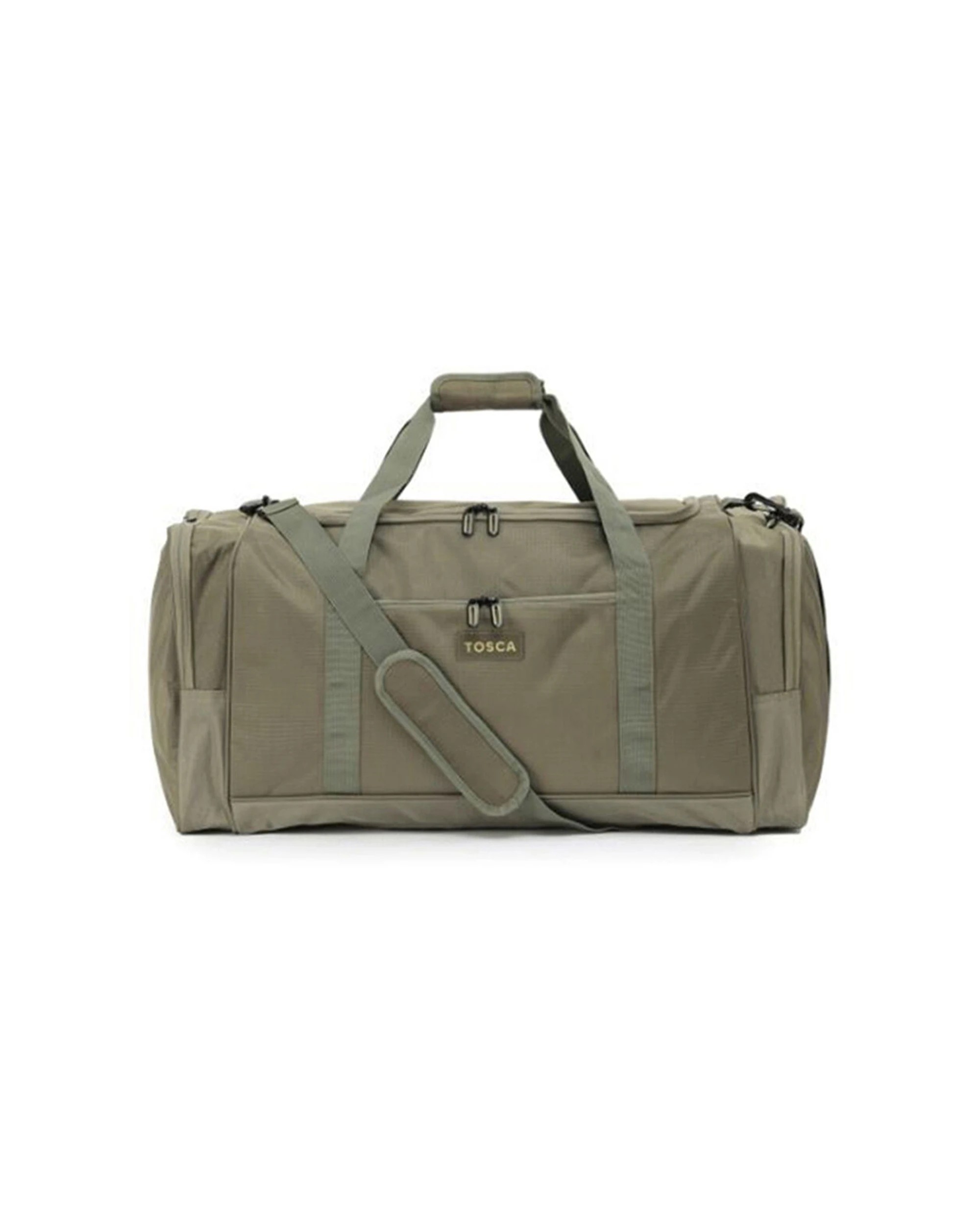 1 Tosca Sports Travel Luggage Duffle Bag - Beige, 1 of 2