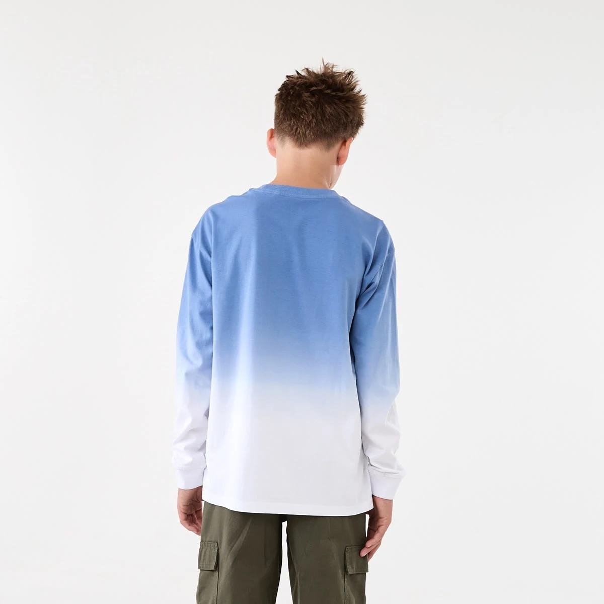 2 Long Sleeve Cuff Skate Print T-shirt Blu Biombr, 2 of 8
