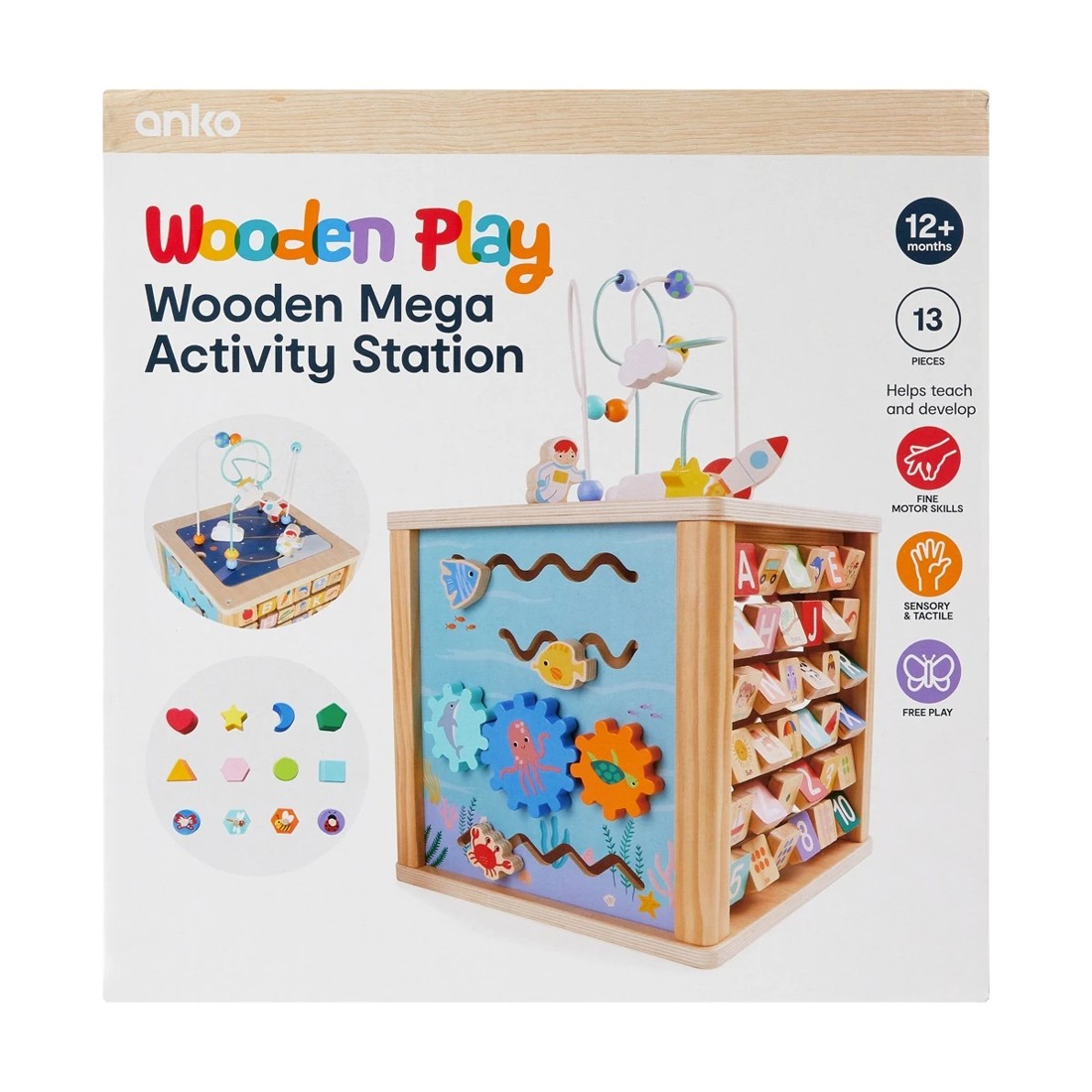 7 13 Piece Wooden Play Mega Activity Station, 7 of 7