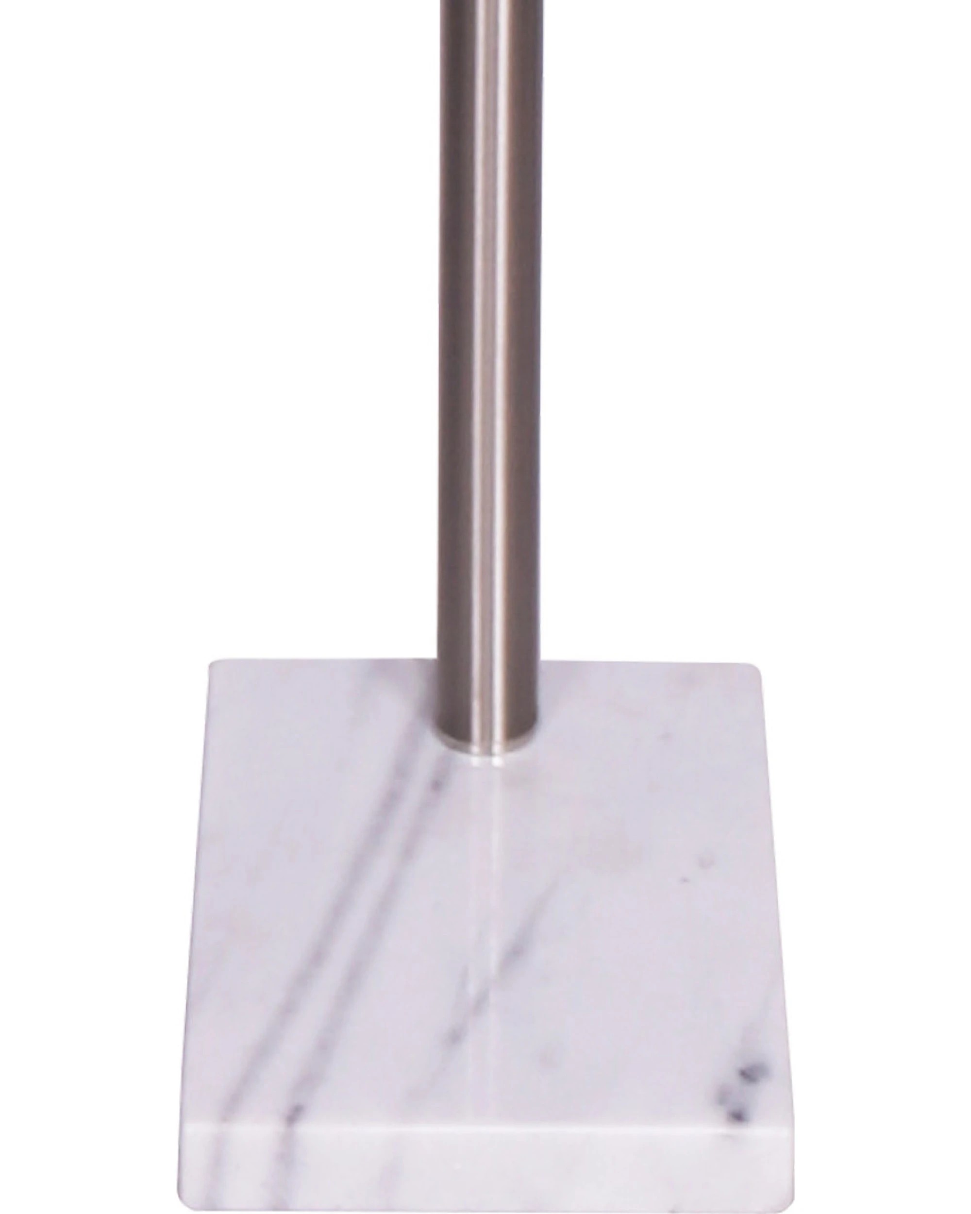 3 Sarantino 3-Light Metal Arc Floor Lamp - Nickel and Marble Finish, 3 of 10