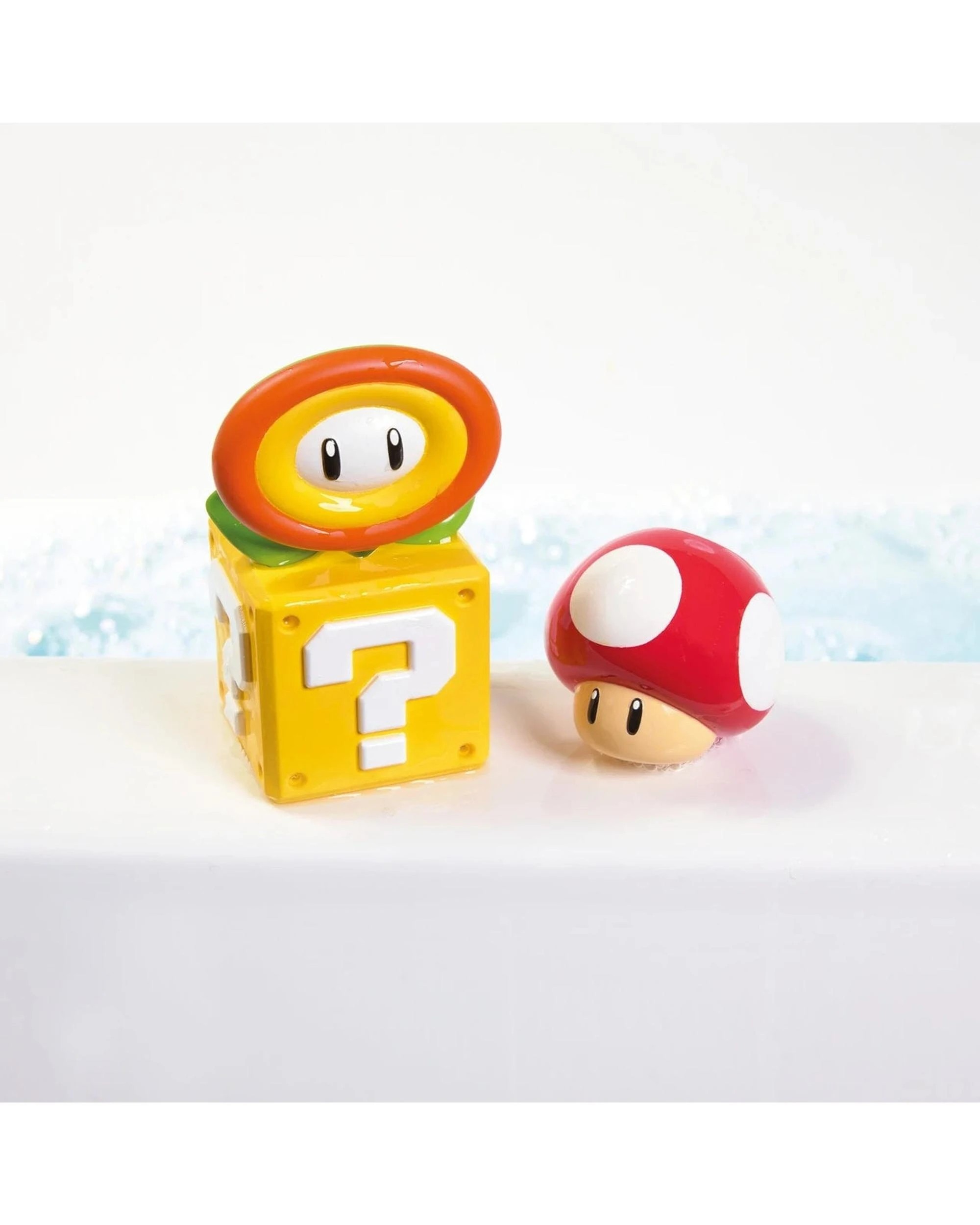2 Tomy Toomies Super Mario Bath Squirters Super Mushroom and Fire Flower, 2 of 4