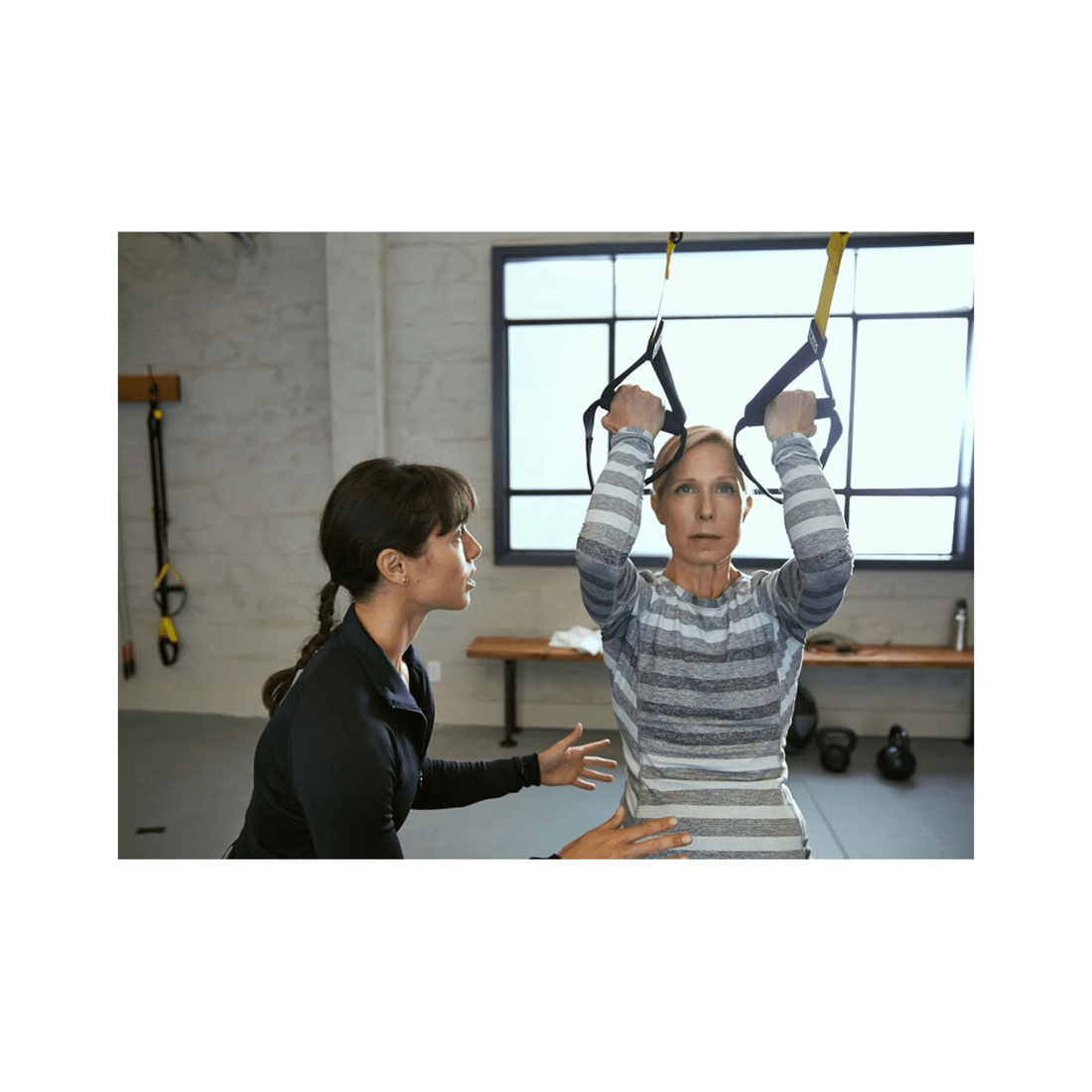 7 TRX Strong Suspension Trainer Kit With Straps Door Anchor Mesh Bag And Poster - Multi, 7 of 7