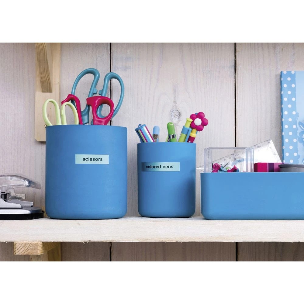 3 DYMO LetraTag Plastic Label Tape 12mm Black on Clear, 3 of 3