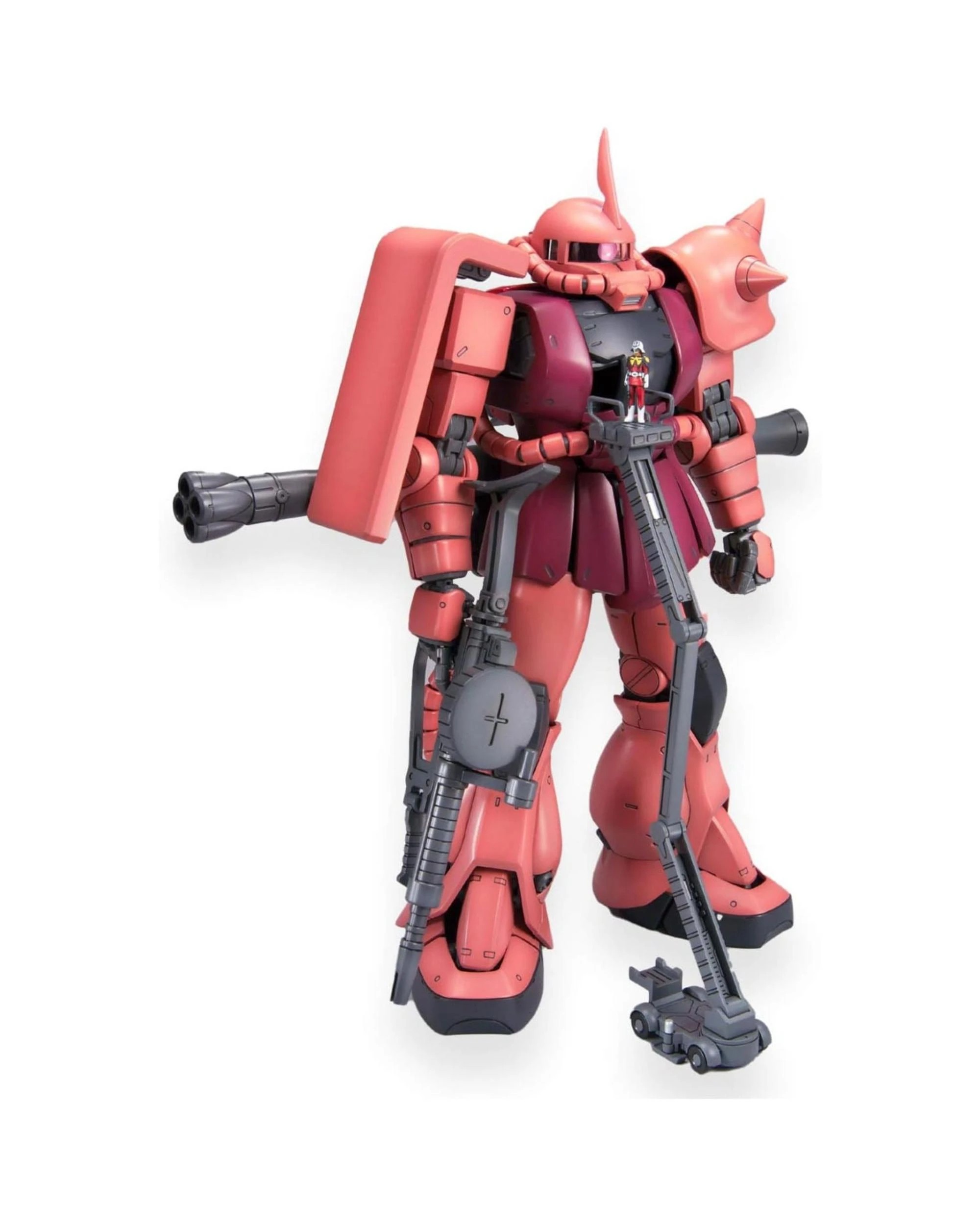8 Bandai Gundam MG MS06S Char's Zaku Ver2.0 1/100 Model Kit, 8 of 9