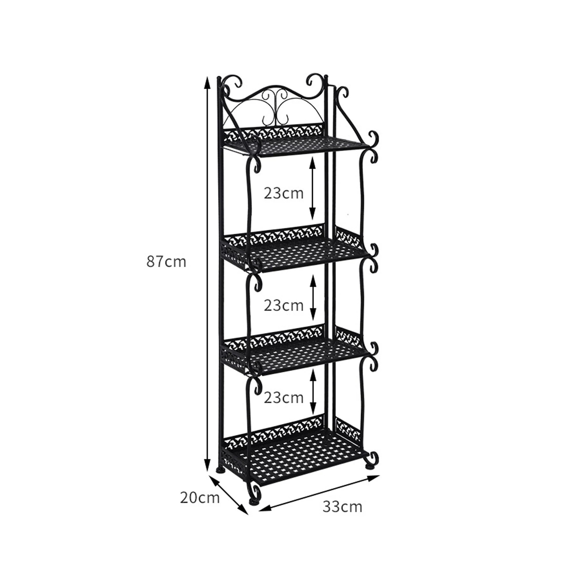 3 Levede 4 Tiers Plant Stand - Black, 3 of 6