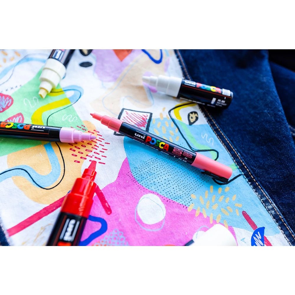 5 Posca PC-5M Paint Marker Purple 4 Pack, 5 of 10