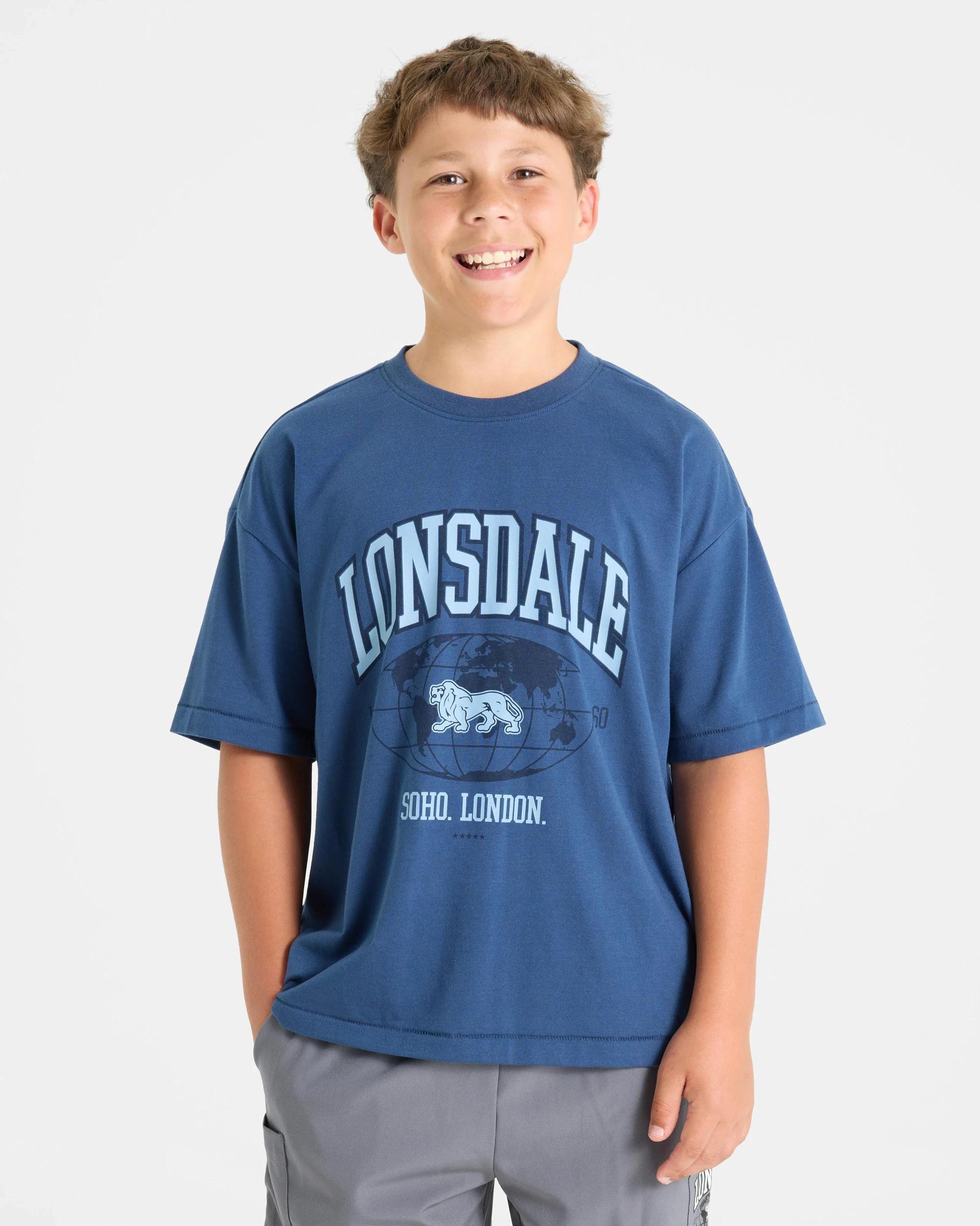 1 Lonsdale London Heritage T-Shirt BLUE, 1 of 5