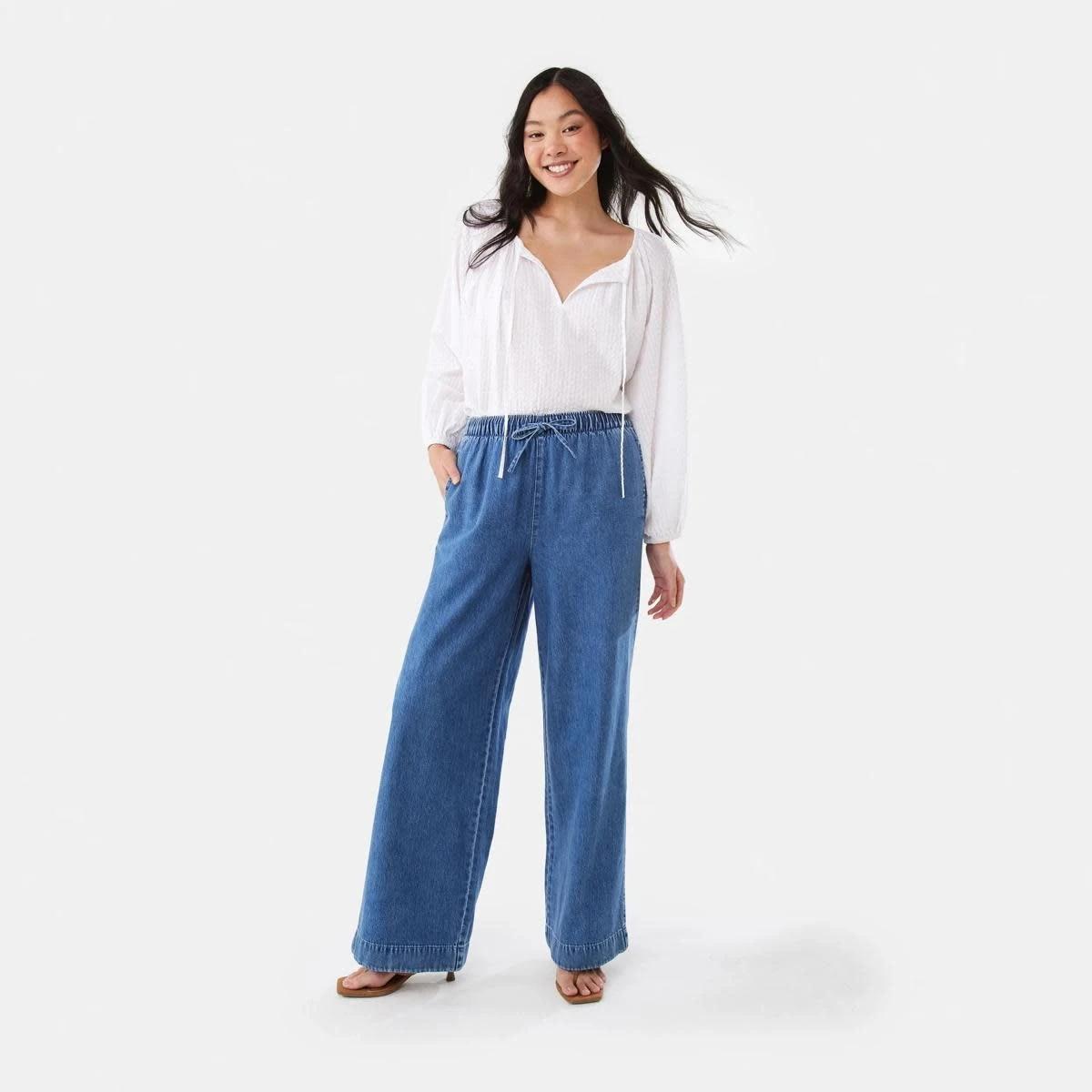 3 Long Sleeve Seersucker Tie Top WHITE, 3 of 10