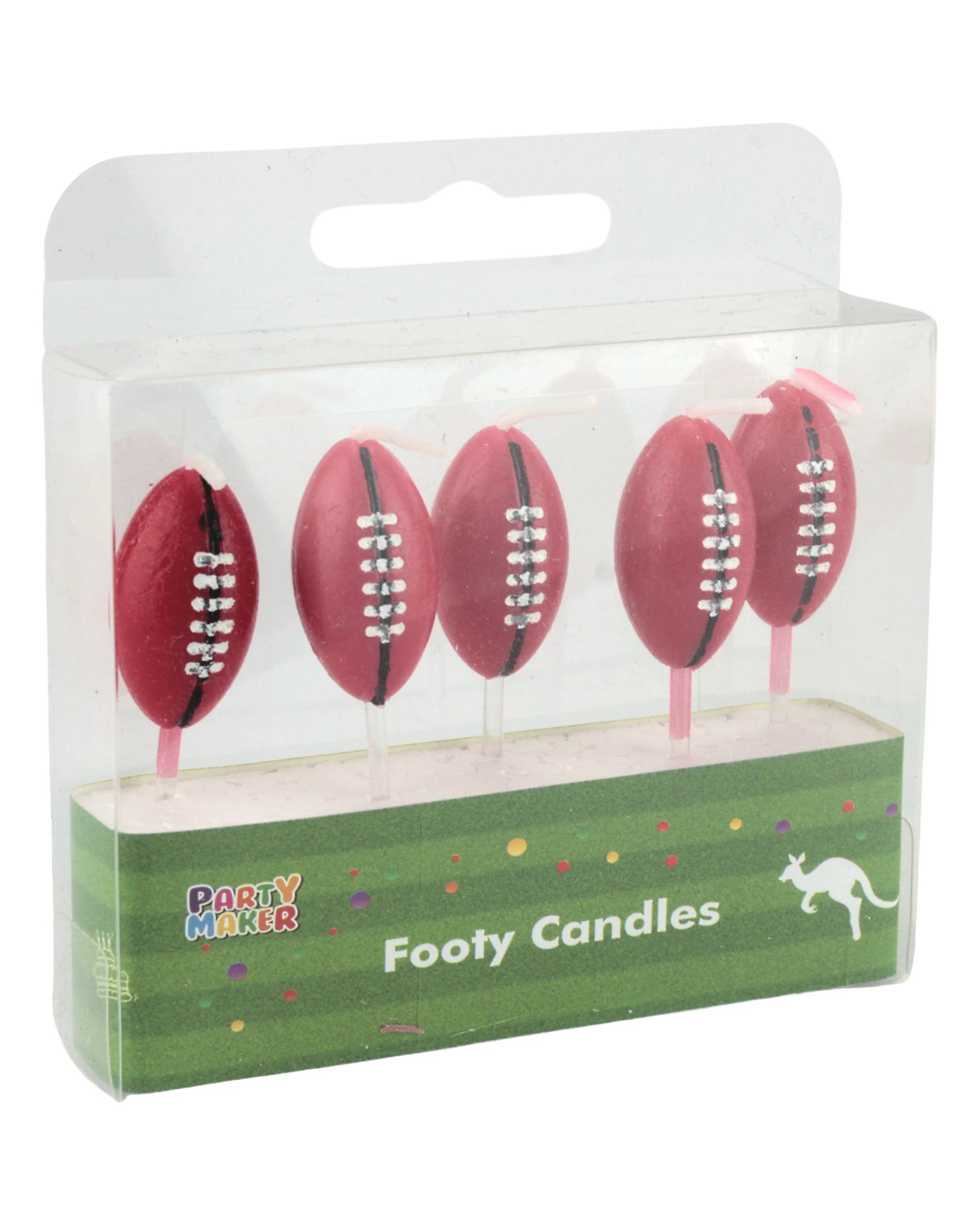 1 Partyrama Footy Candles Set of 5, 1 of 1