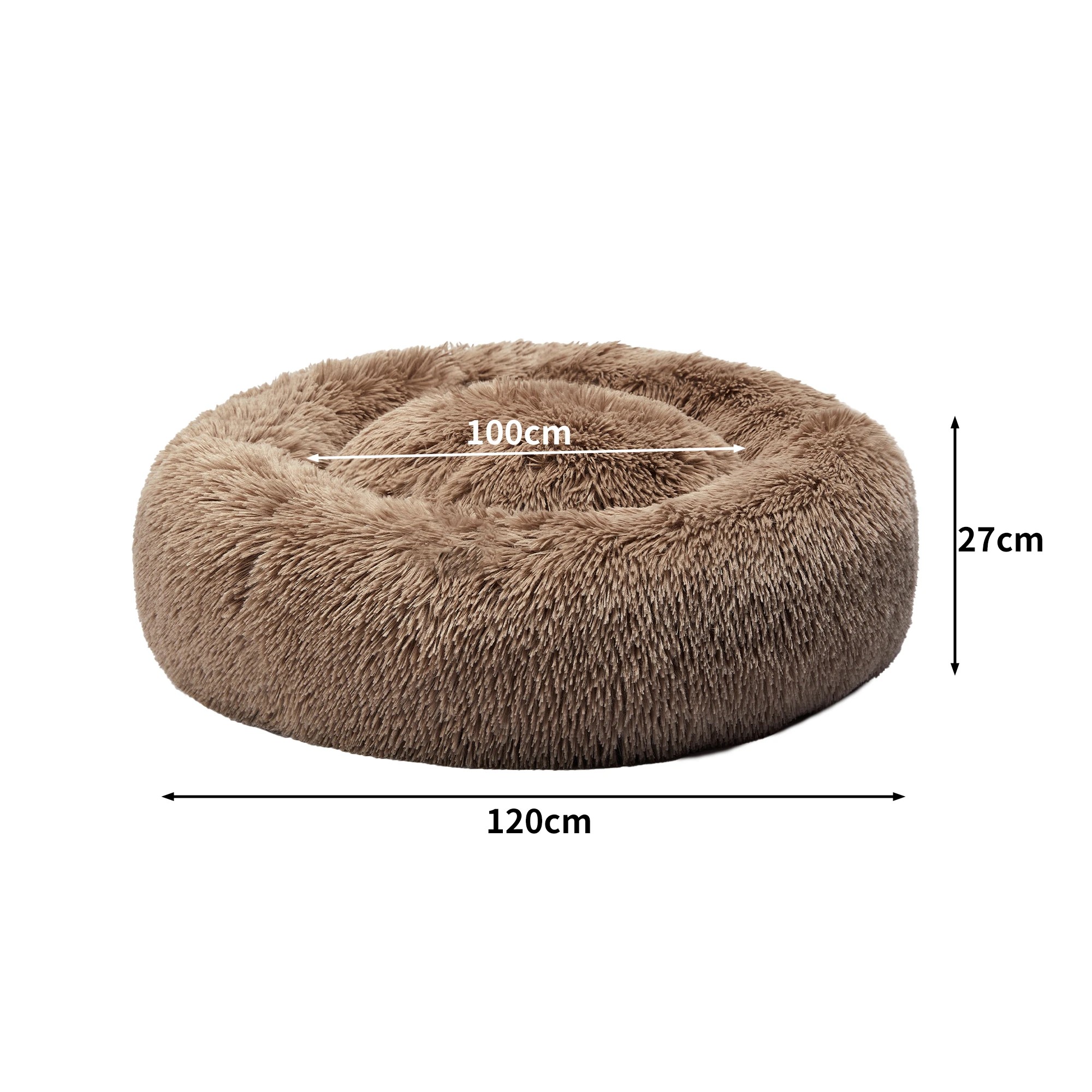 3 Pawz Round Pet Bed Xxxl - Brown, 3 of 7