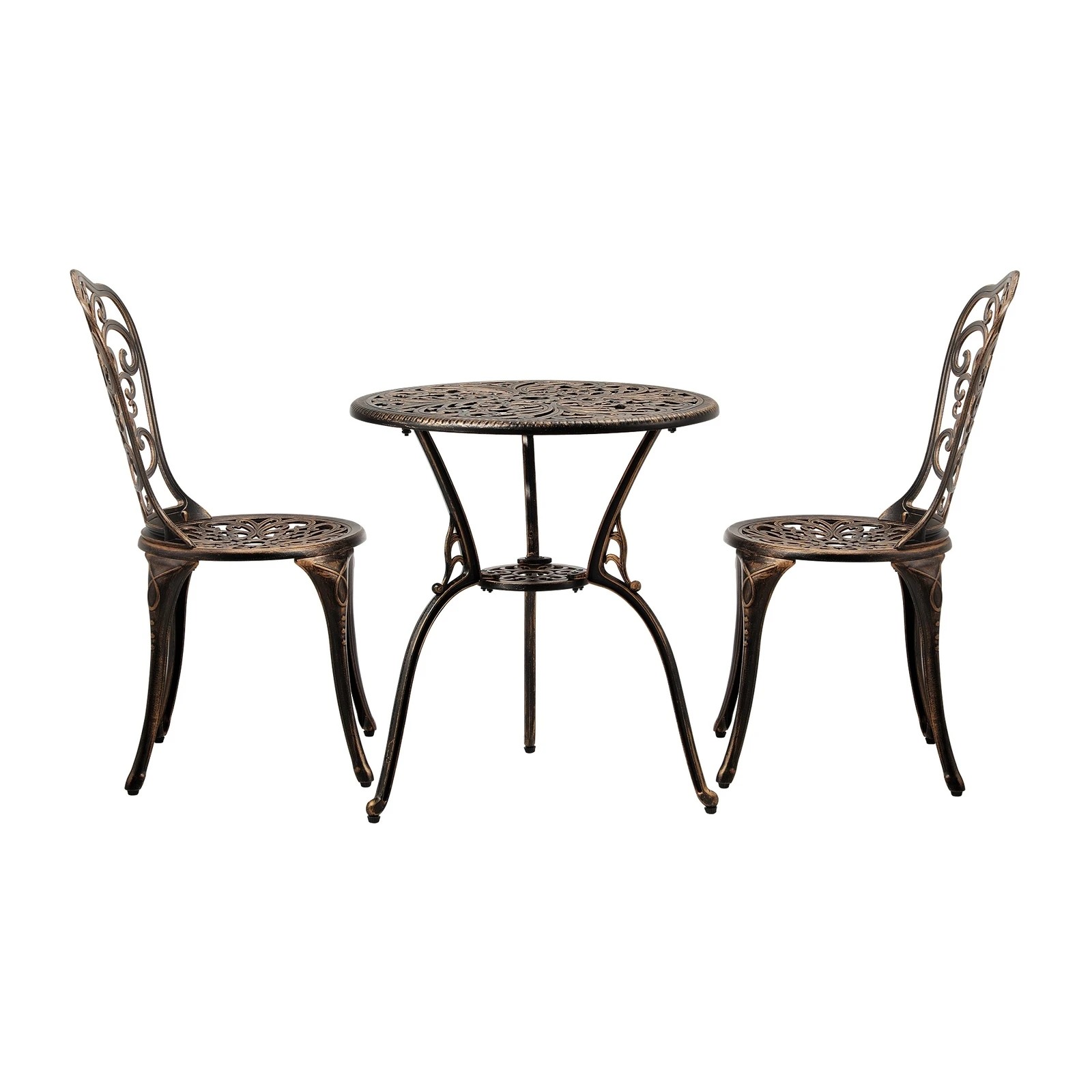 7 Livsip Bistro Furniture Setting 3 Piece Chairs Table Patio Indoor/outdoor Set
 - Bronze, 7 of 10