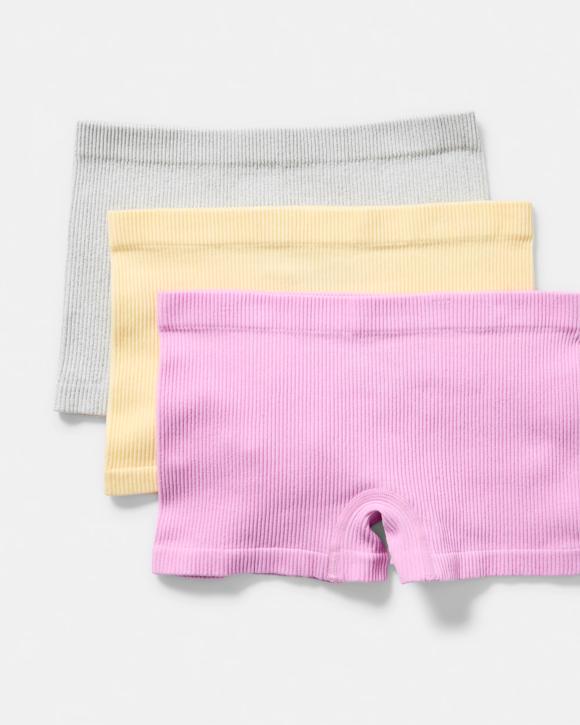 3 Pack Rib Seamfree Shorties