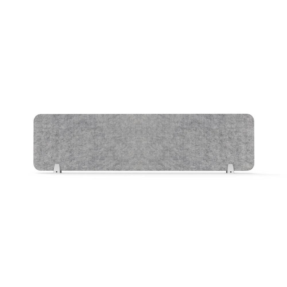 2 Furnx Eco Panel Screen Desk Mount 1490 x 400 mm Grey/White Commercial Desking Accessories, 2 of 2