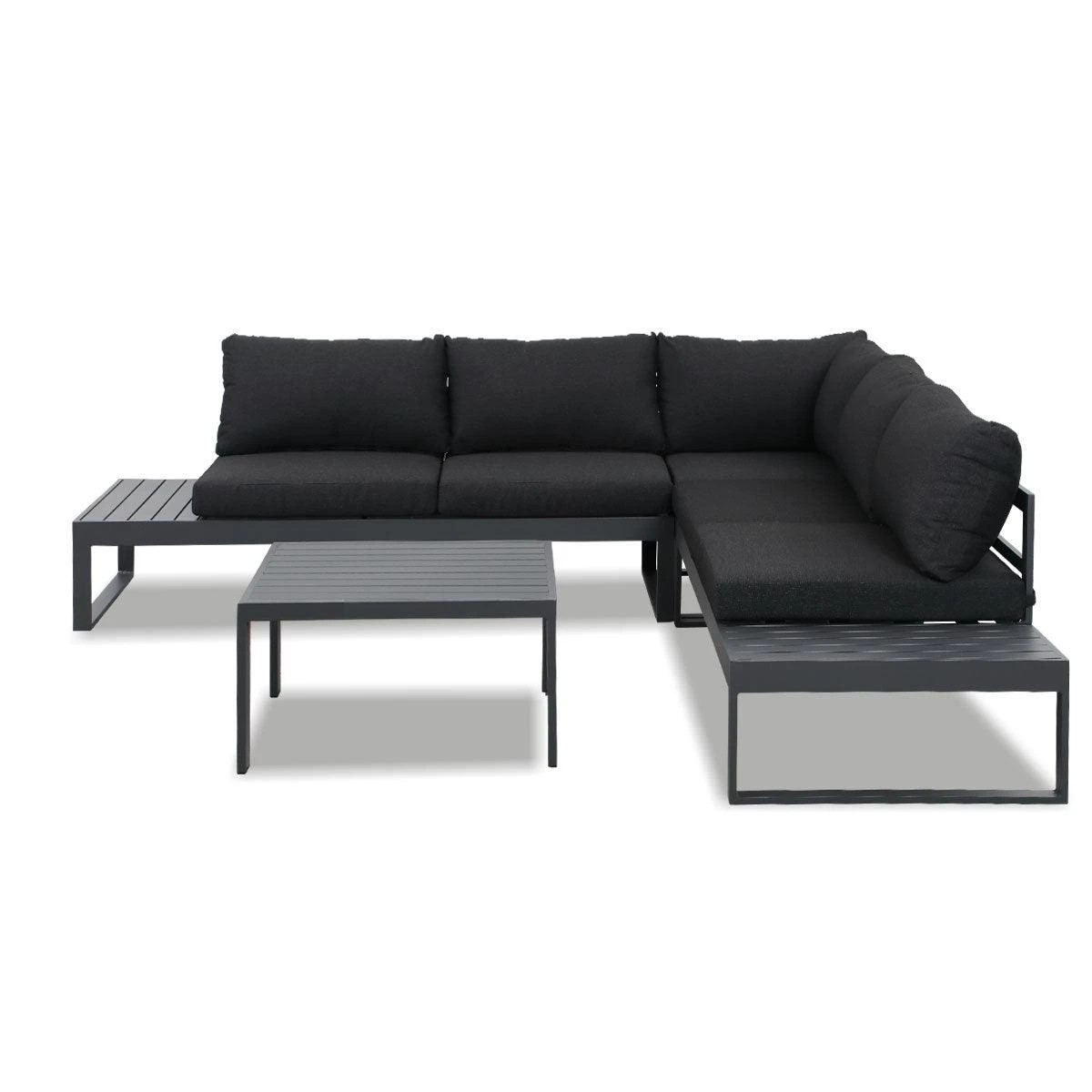 9 Moda Living Hampton Aluminium Outdoor Sofa Seating Set - Charcoal, 9 of 9