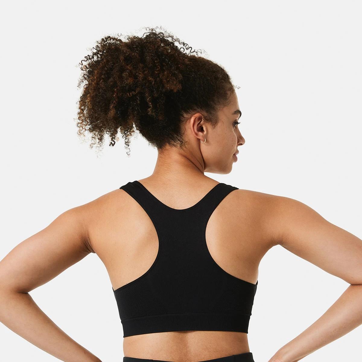 3 Sports Seamfree Crop Top BLACK, 3 of 5