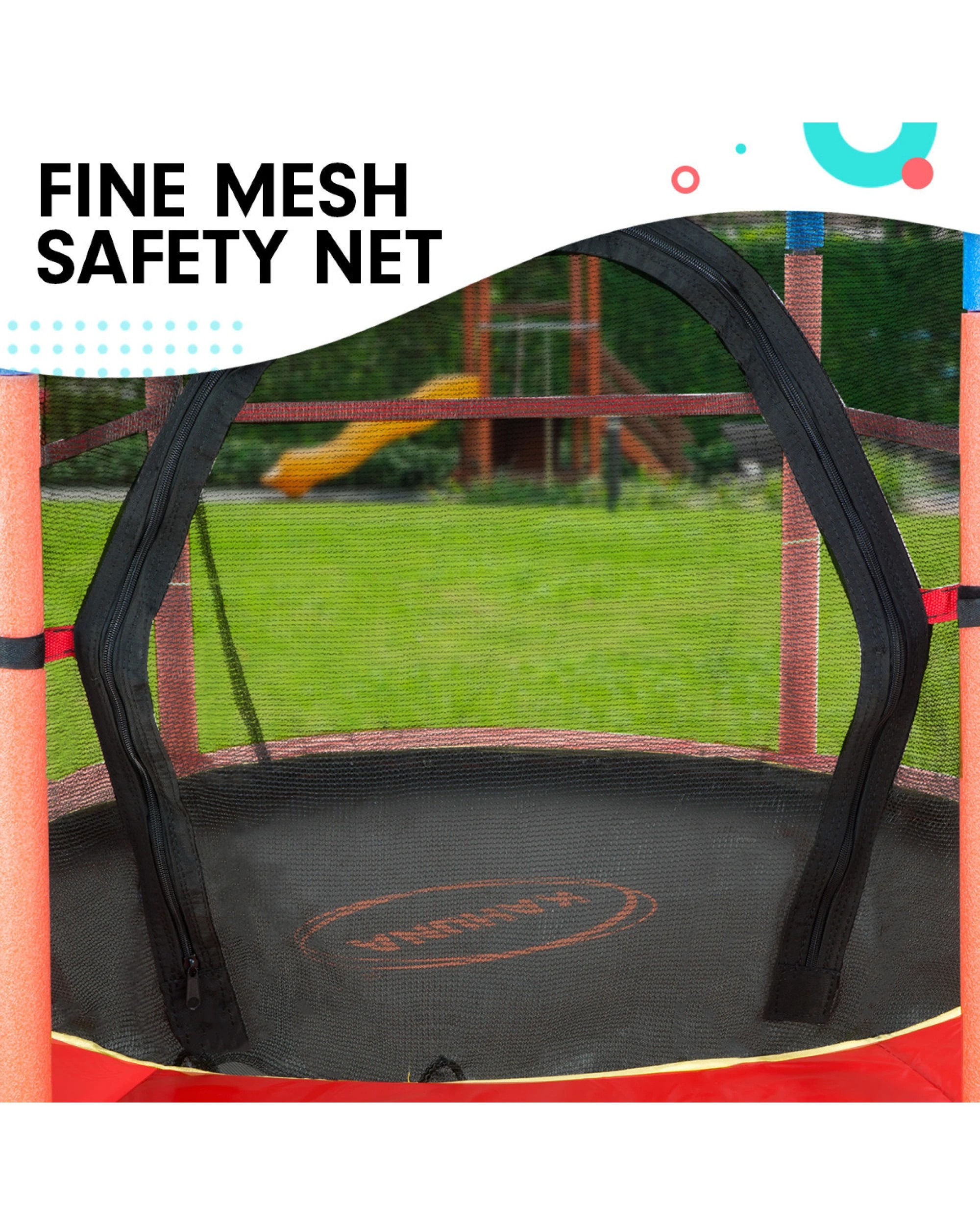 6 Kahuna Mini 4.5 Ft Trampoline - Red Blue, 6 of 8