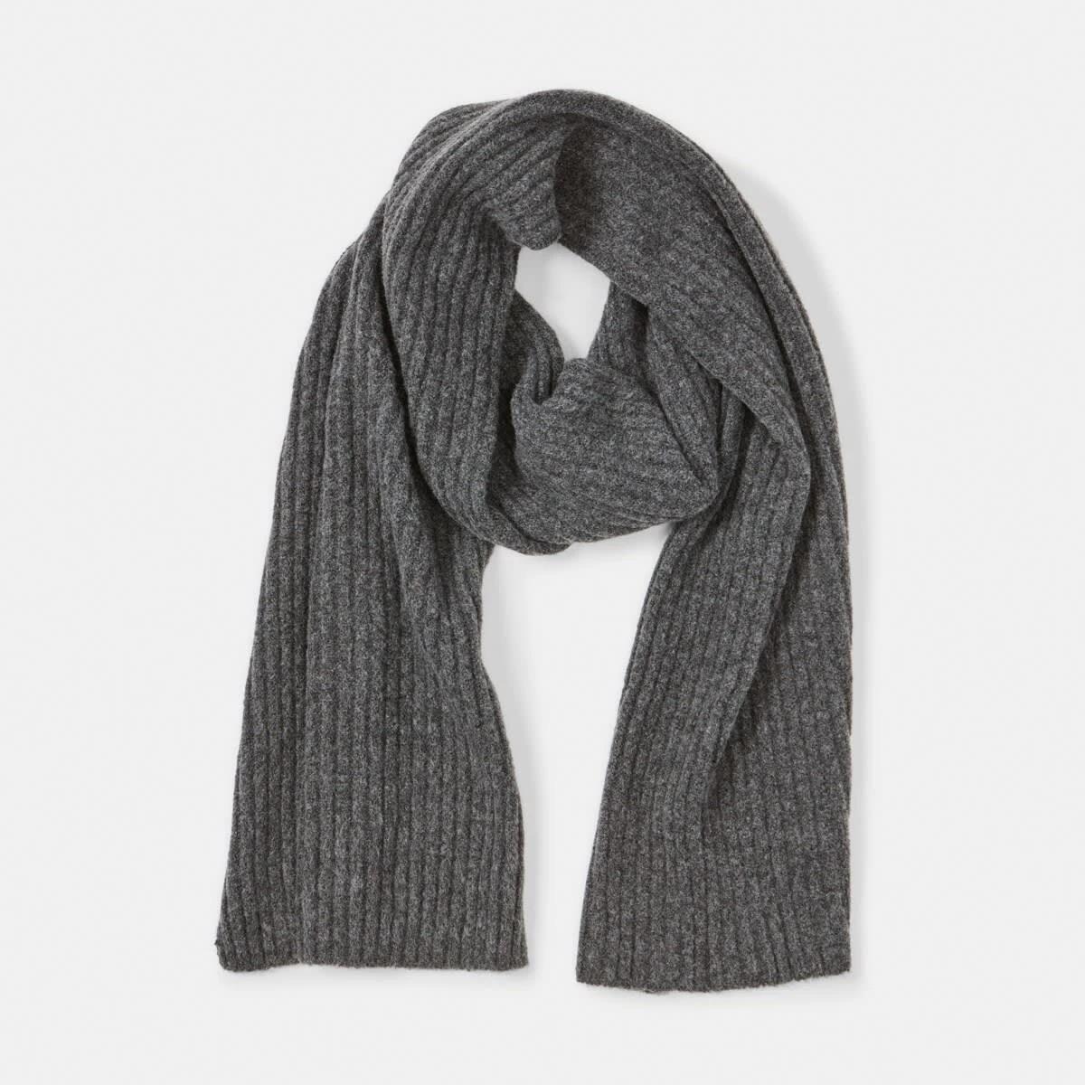 1 Basic Rib Scarf Gry Chmrle, 1 of 3