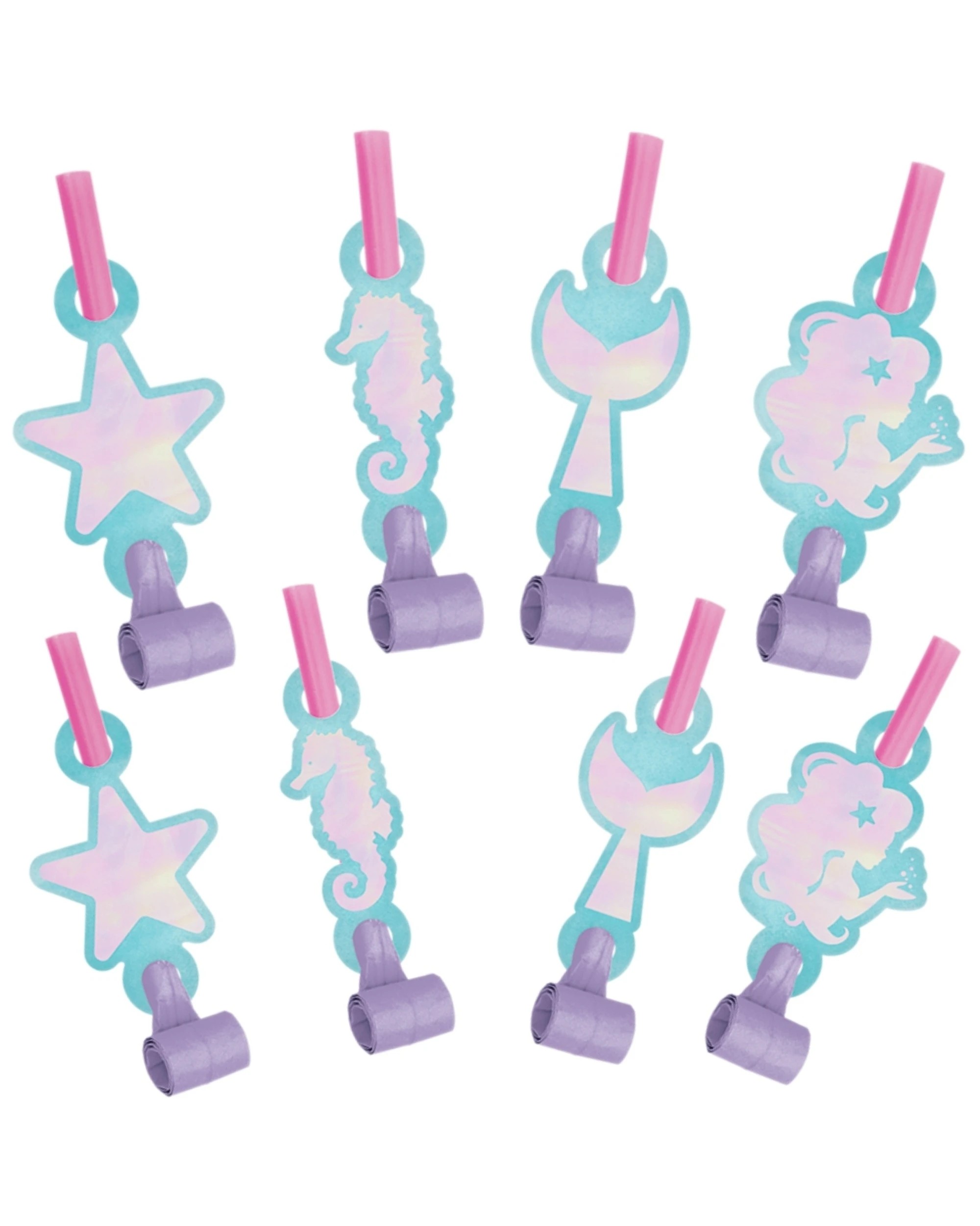 1 Creative Converting Mermaid Shine Party Blowers Pack of 8, 1 of 1