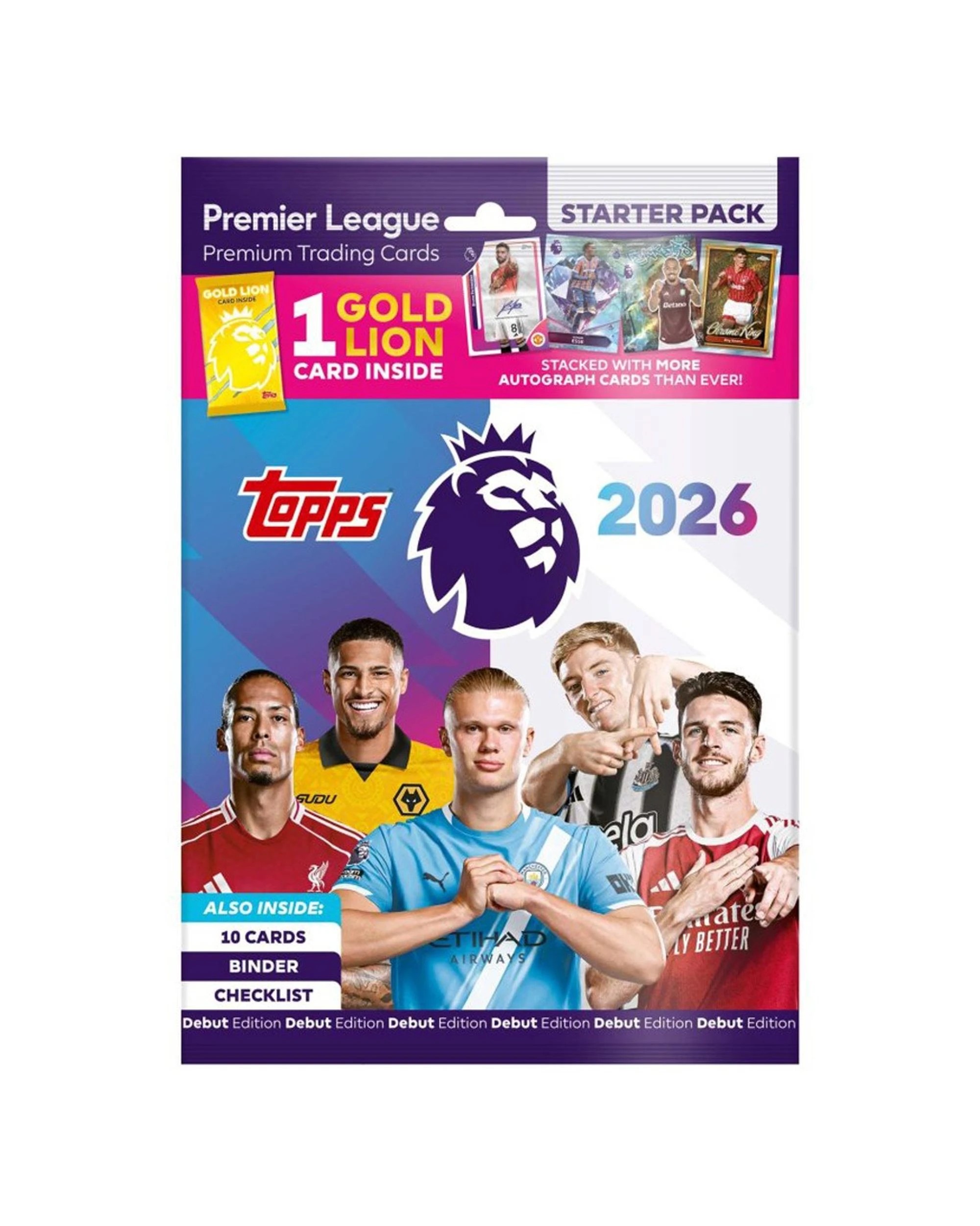 1 Topps 2026 Premier League Trading Cards Starter Pack, 1 of 10