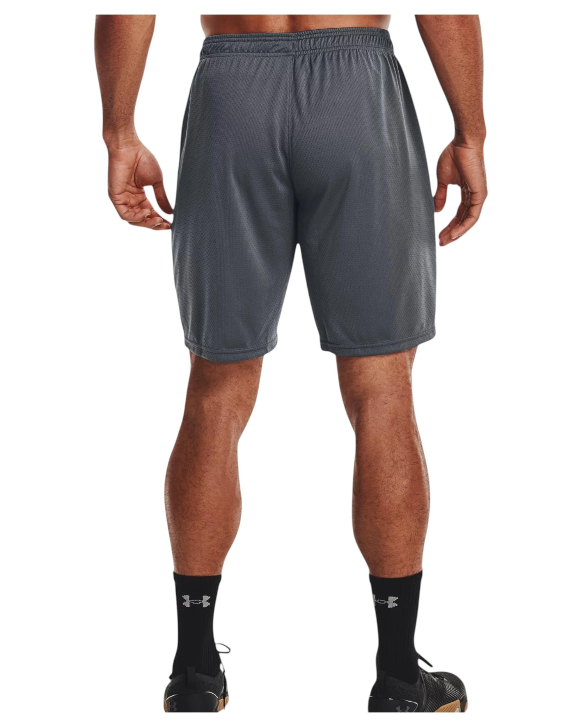 2 Under Armour Mens Tech Mesh Pitch Gray Running Shorts PITCH GRAY, 2 of 6