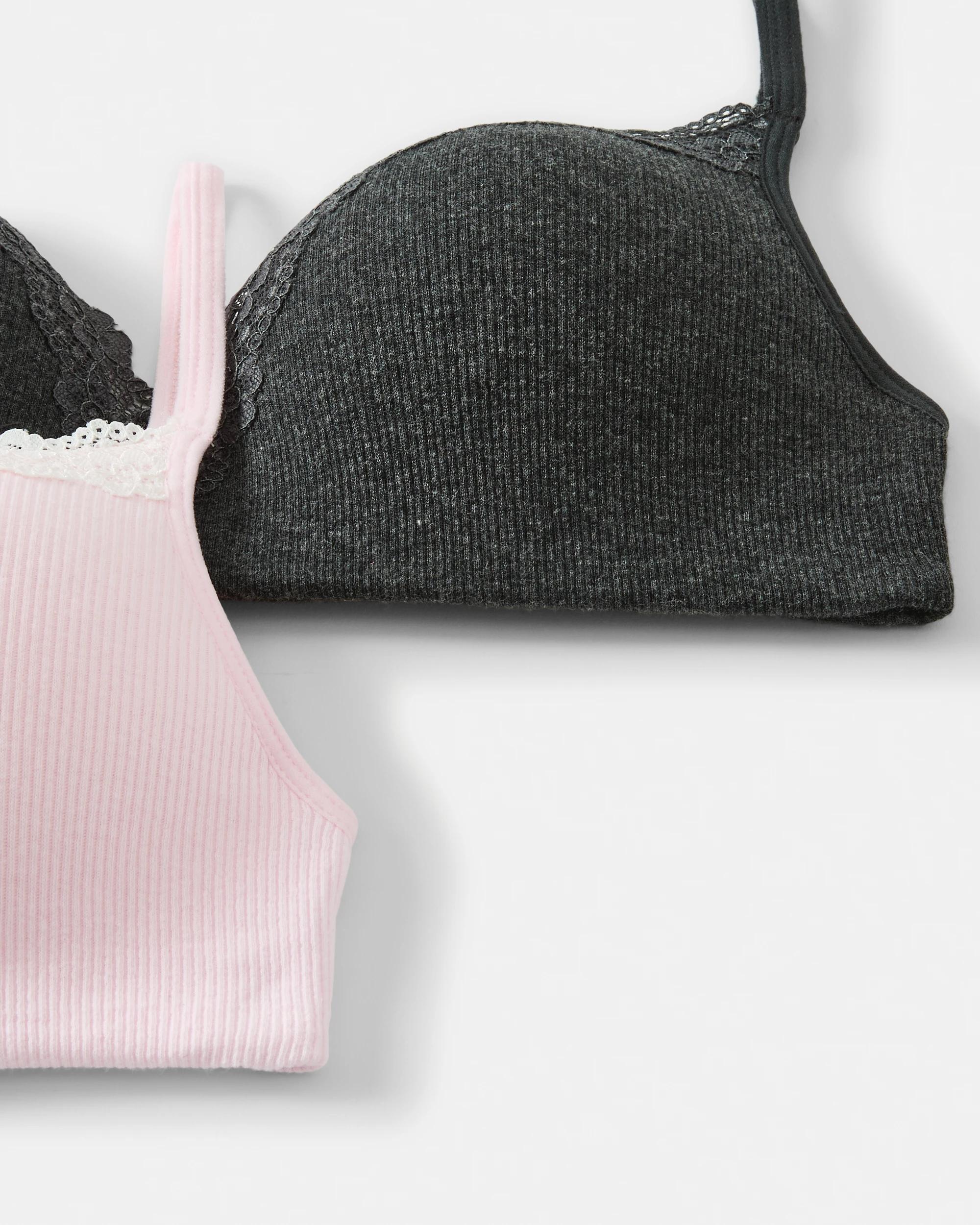 2 2 Pack Push-Up Wirefree Rib Lace Bra Ba Mb Mrl, 2 of 7