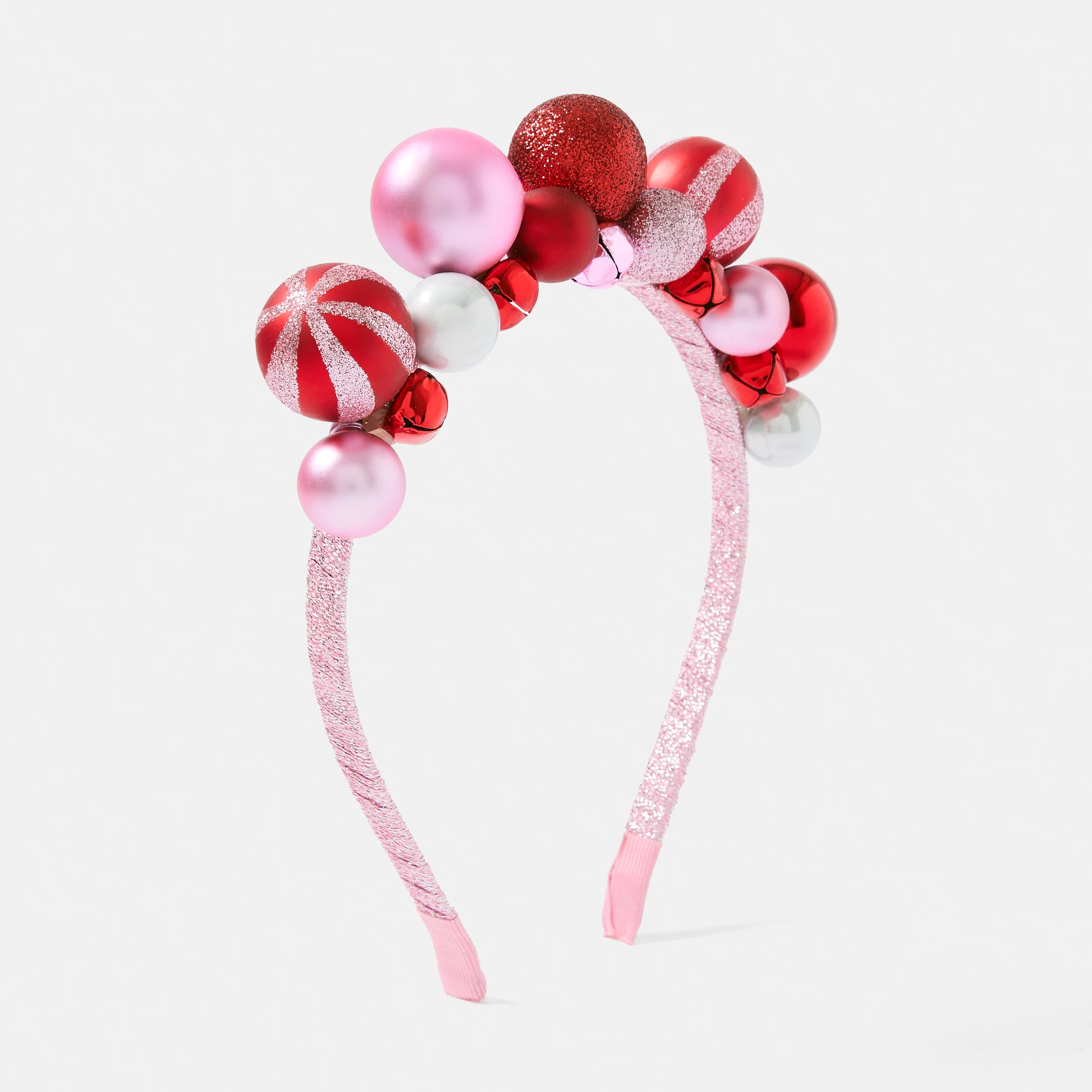 1 Christmas Candy Bauble Headband - Red, 1 of 4