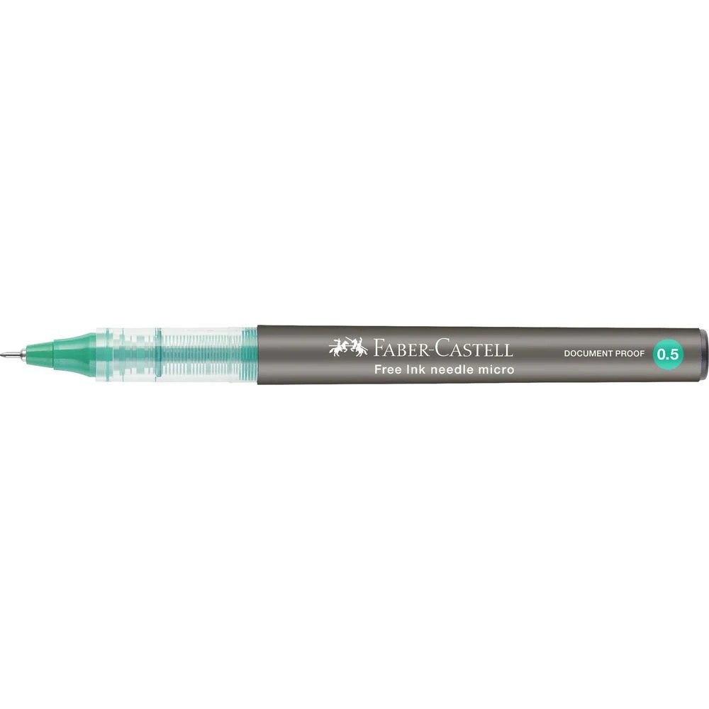3 Faber-Castell Free Roller Rollerball Pen 0.5mm Green, 3 of 8