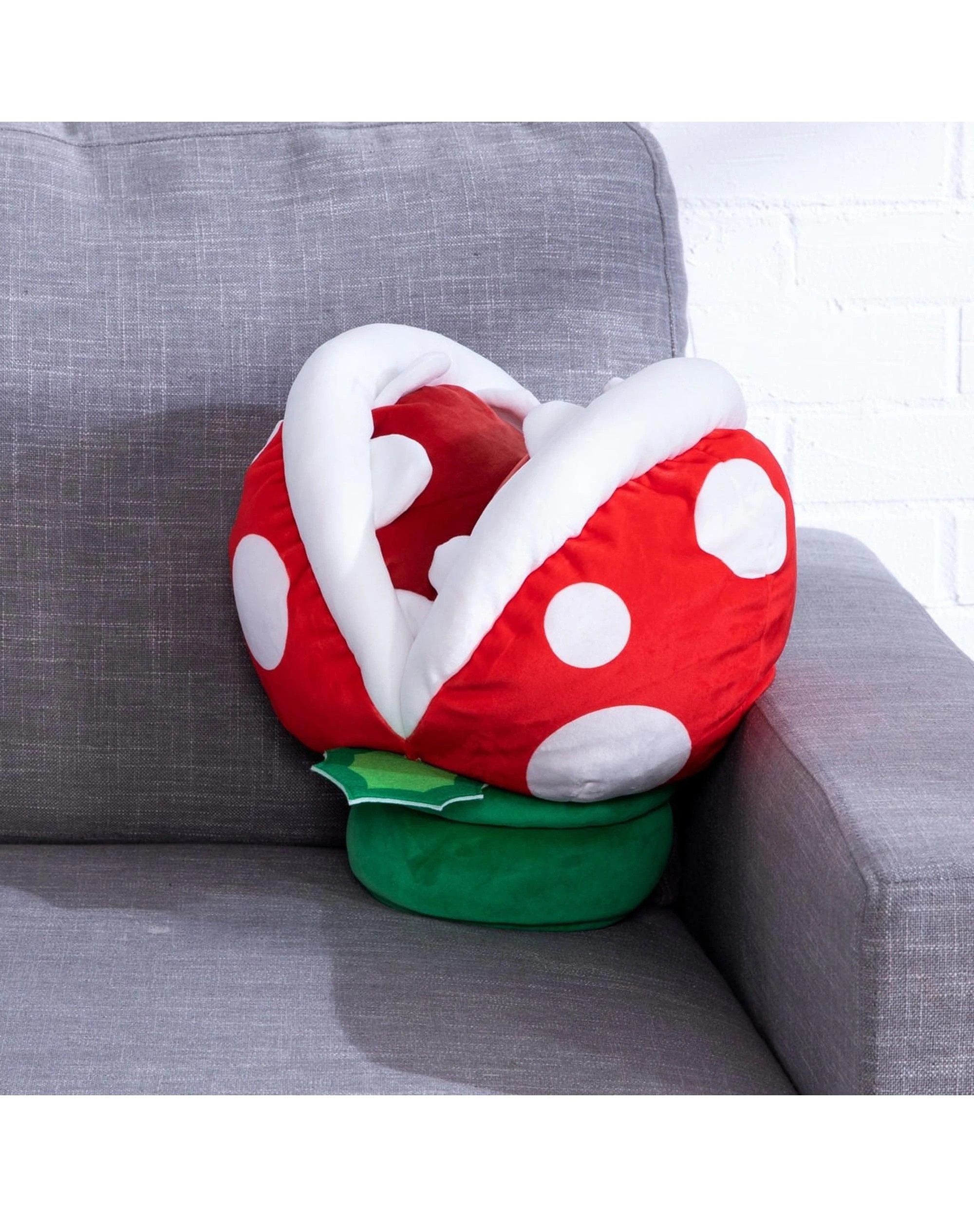 4 Club Mocchi-Mocchi Super Mario Piranha Plant Mega 15 inch Plush, 4 of 5