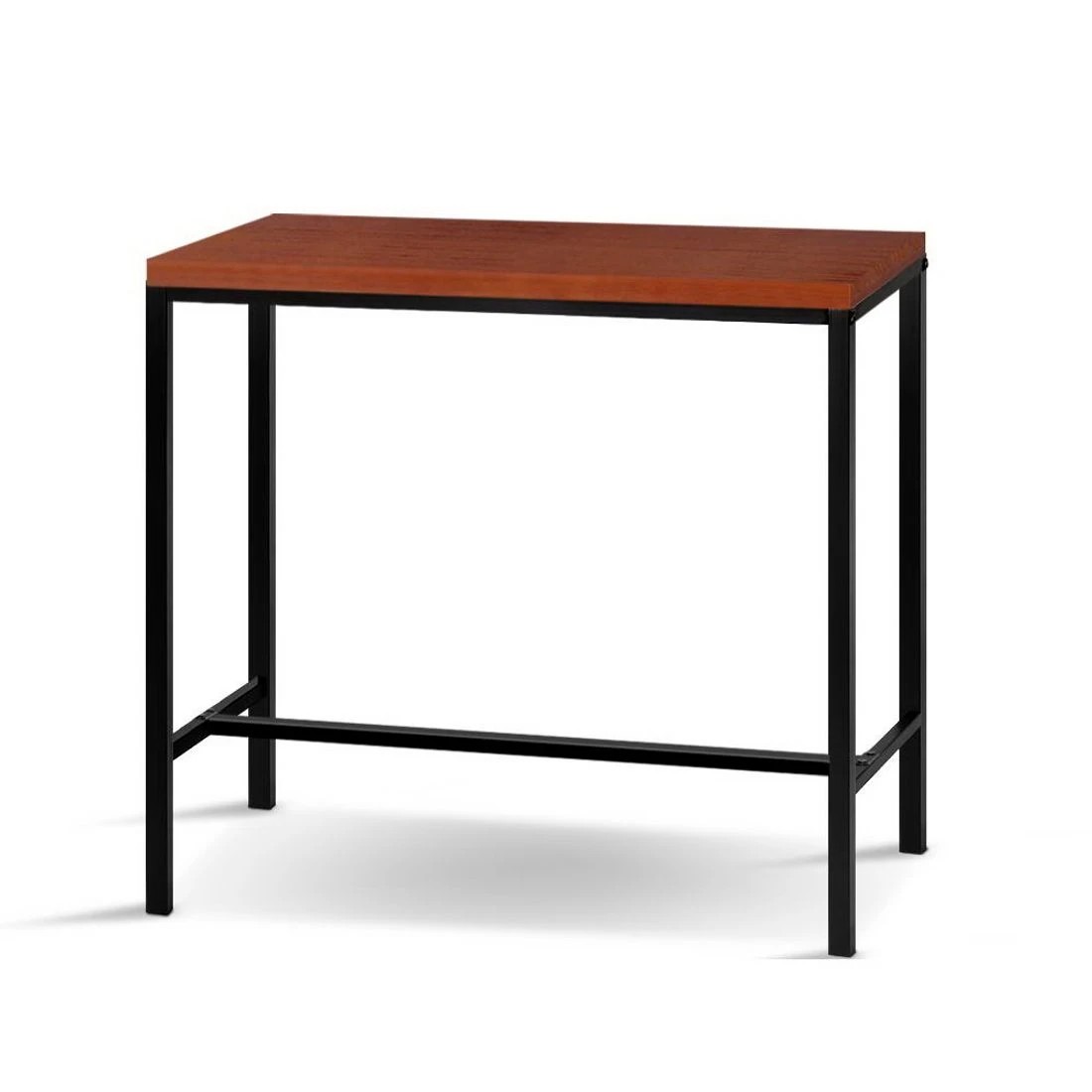 3 Artiss Alex Bar Table 100CM Rectangular - Brown, 3 of 8