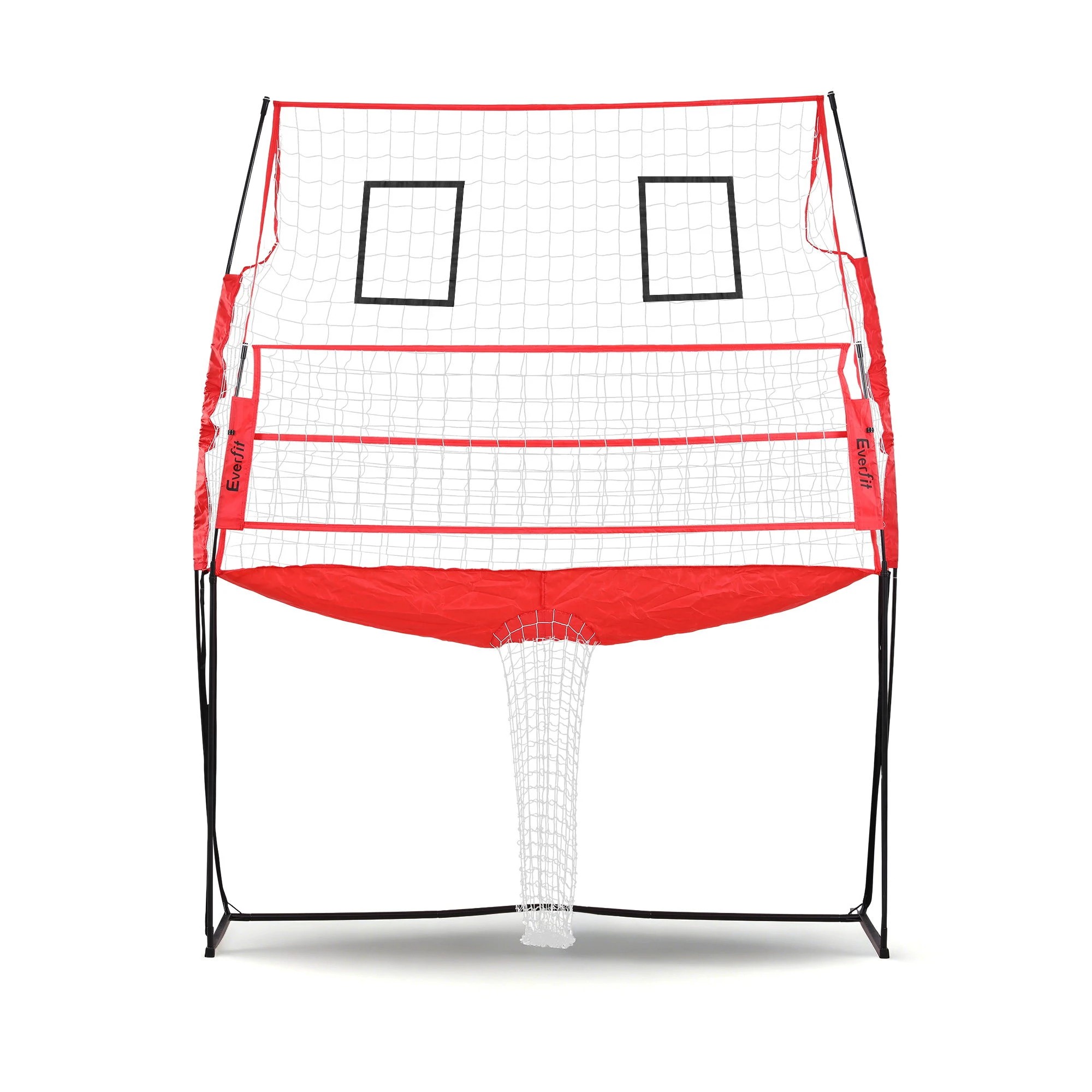 3 Everfit 8ft Volleyball Net Training Equipment Adjustable Height Portable with Ball and Bag - Red, 3 of 8