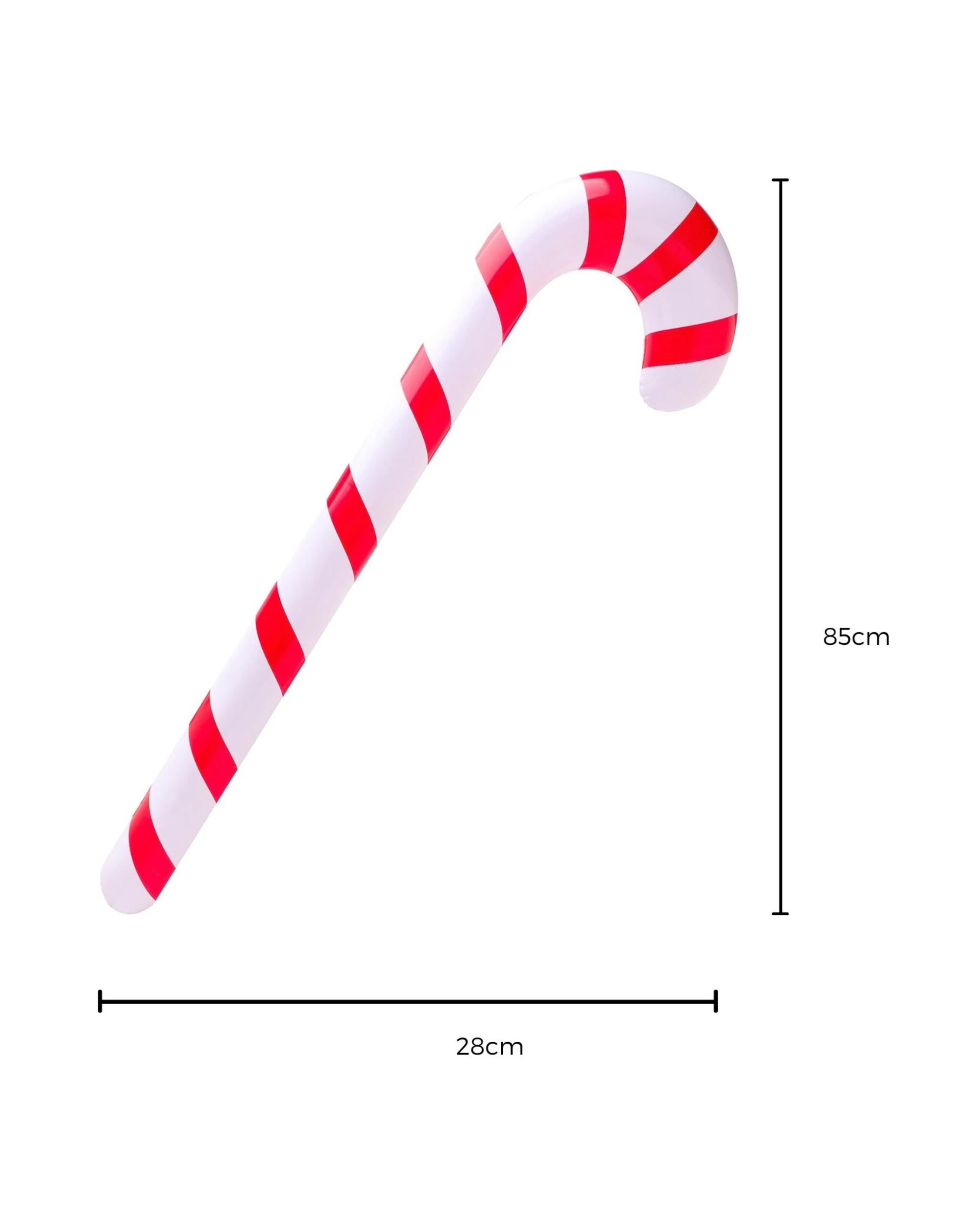 2 Party Maker Inflatable Red Candy Cane - Red, 2 of 4