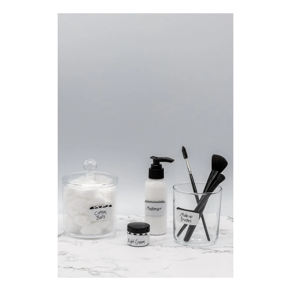 5 Avery 10UP Durable Storage Labels Black Patterns 5 Sheets, 5 of 5