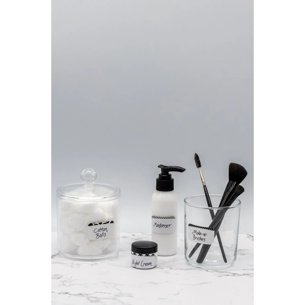 6 Avery 10UP Durable Storage Labels Black Patterns 5 Sheets, 6 of 6