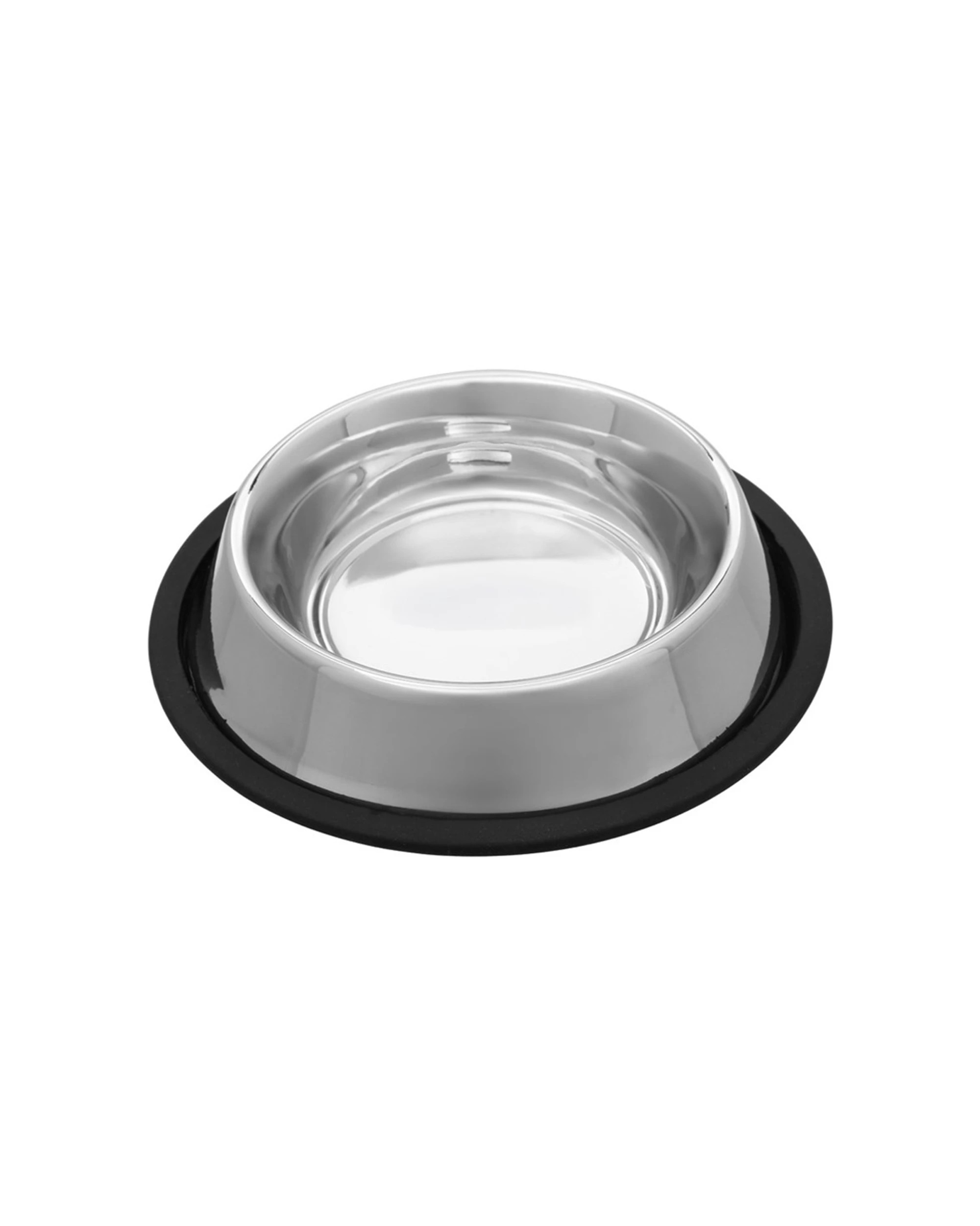 4 Paws And Claws 3pc Stainless Steel Pet Bowl Anti Skid Durable Small 450ml - Black, 4 of 5